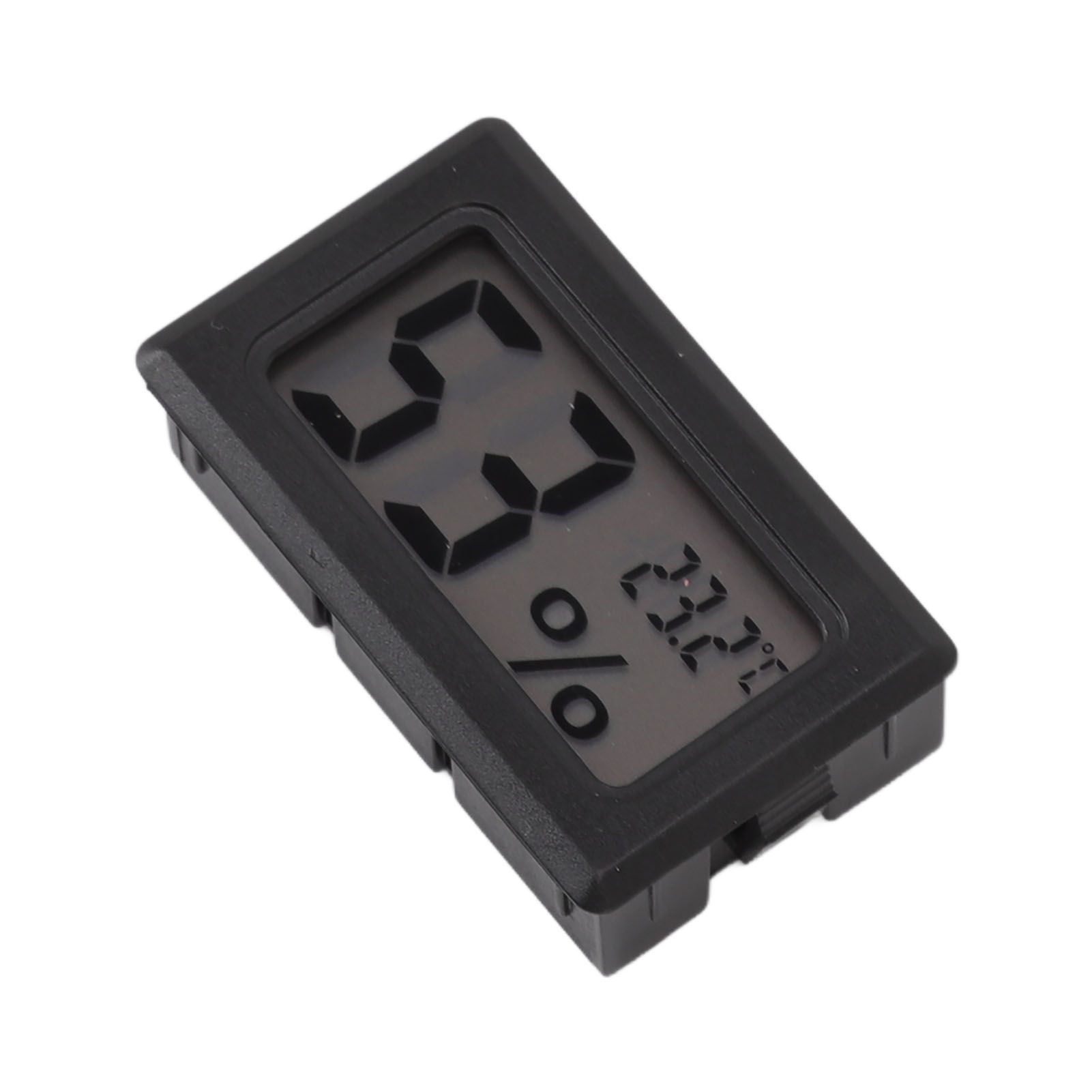 Thermometer Hygrometer Black LCD HD Digital Display Embedded Electronic view 4