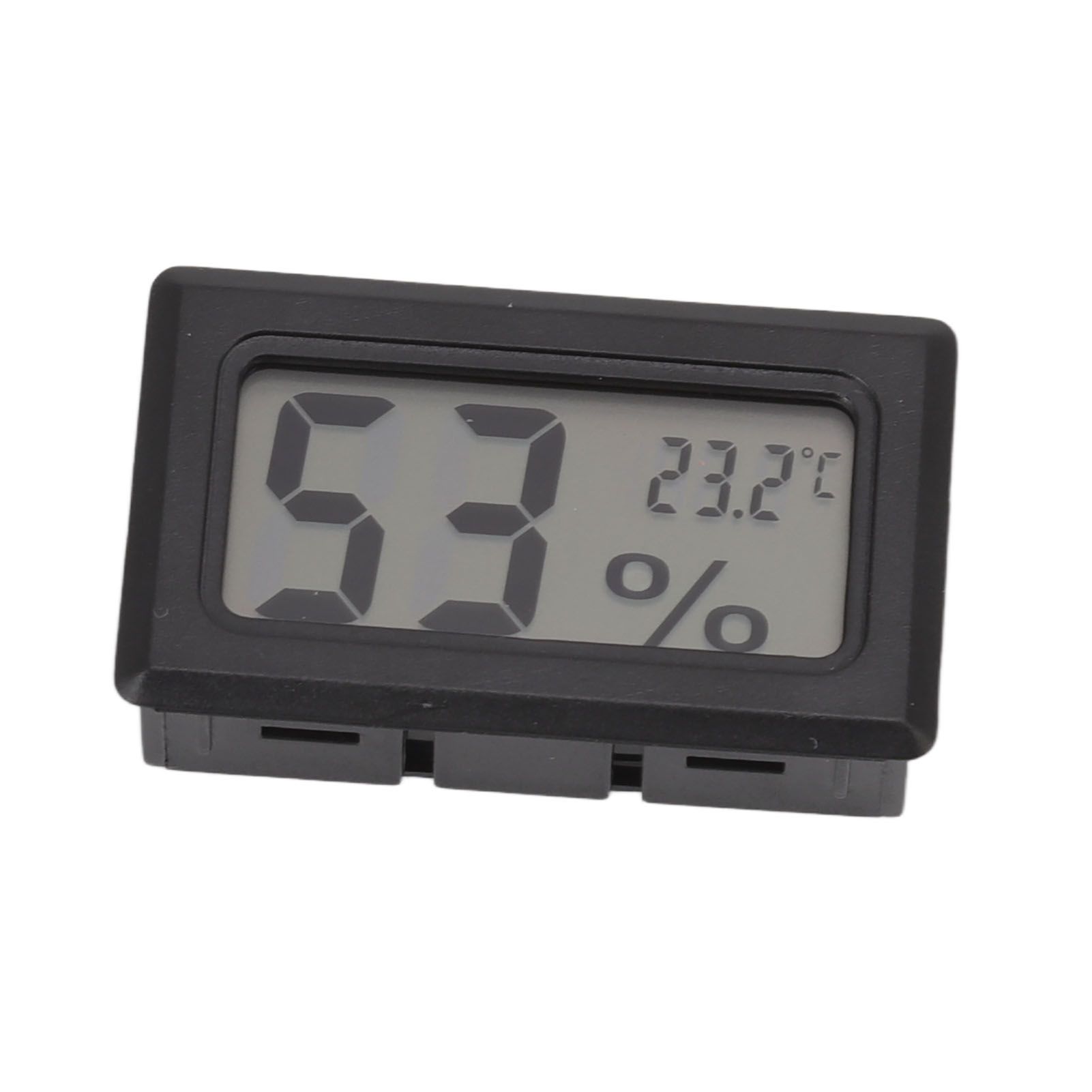 Thermometer Hygrometer Black LCD HD Digital Display Embedded Electronic view 5