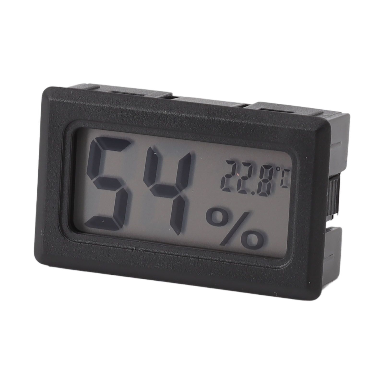Thermometer Hygrometer Black LCD HD Digital Display Embedded Electronic view 8