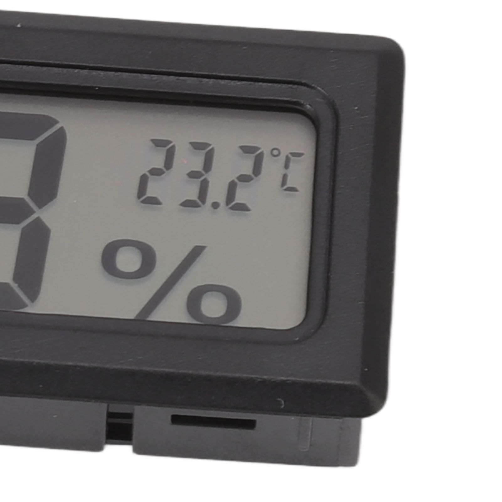 Thermometer Hygrometer Black LCD HD Digital Display Embedded Electronic view 14