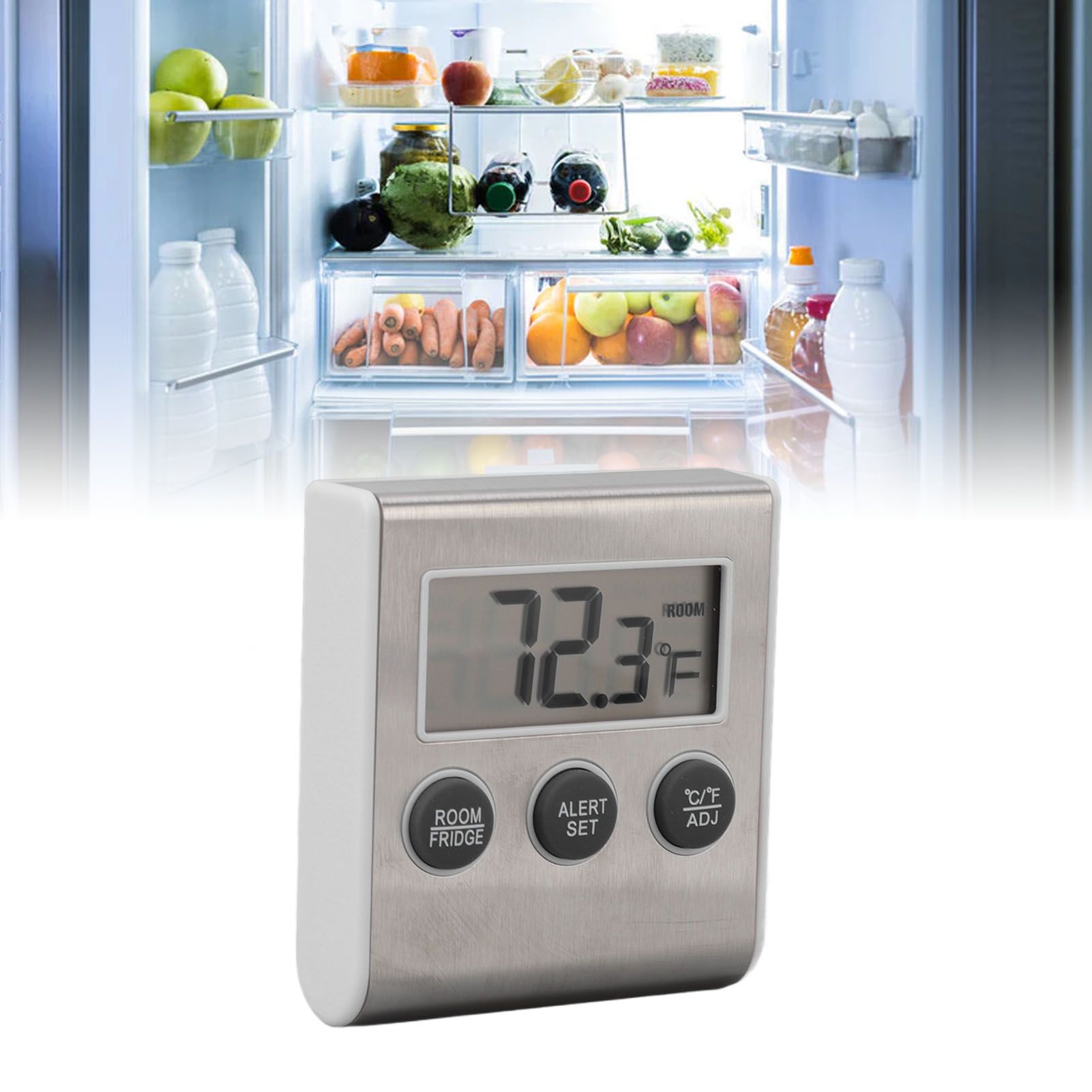 Digital Fridge Thermometer Alarm Memory Function Small Freezer Thermometer view 12