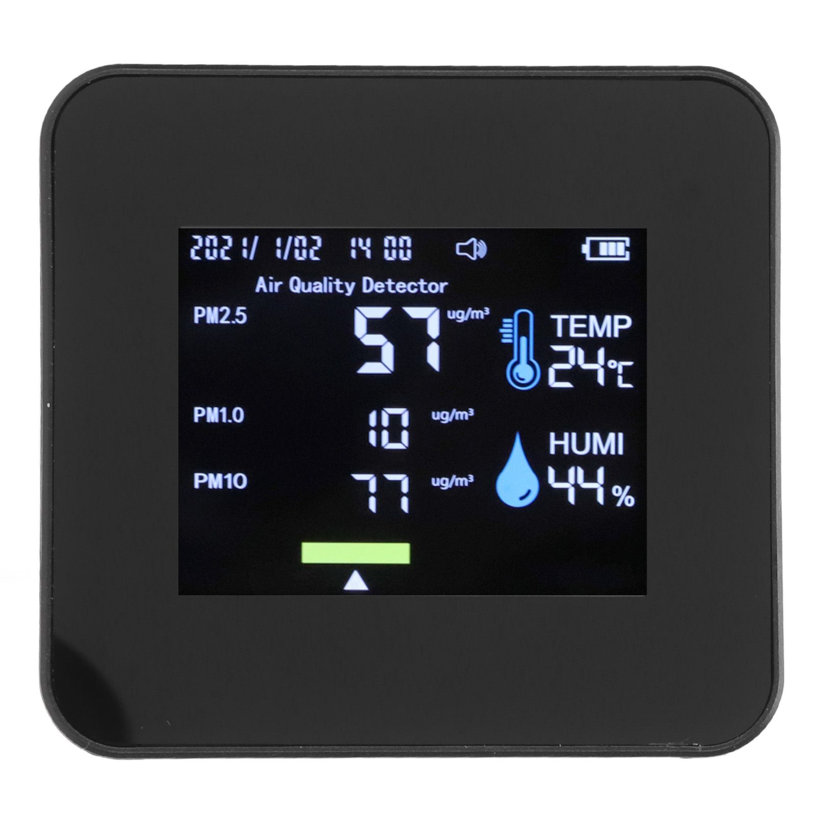 CO2 Meter 9 in 1 USB Rechargeable Portable Real Time Monitoring 5V 1A Pm2.5 view 2