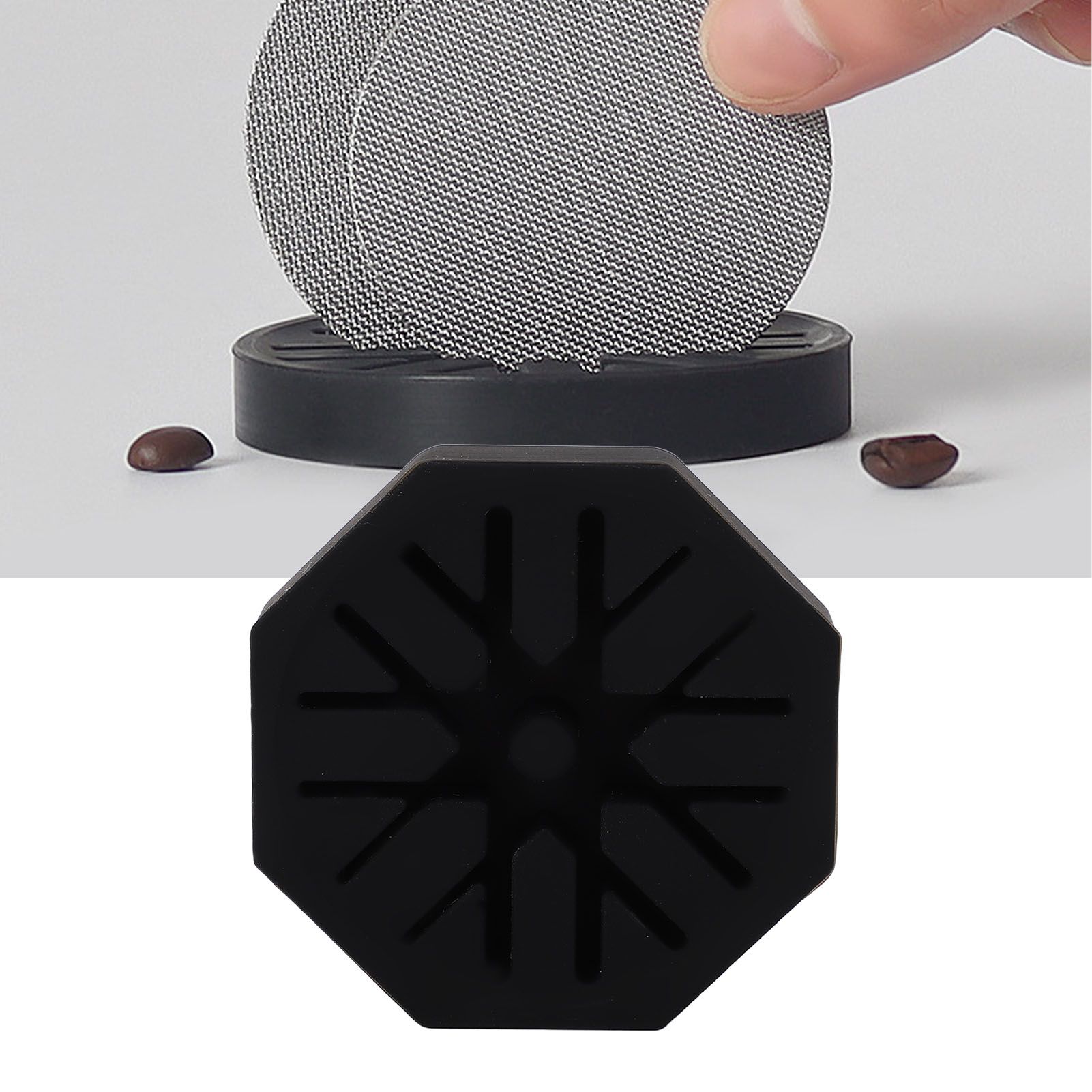 Puck Screen Stand Silicone Flexible Cleanable Stable Long Lasting Portafilter view 11