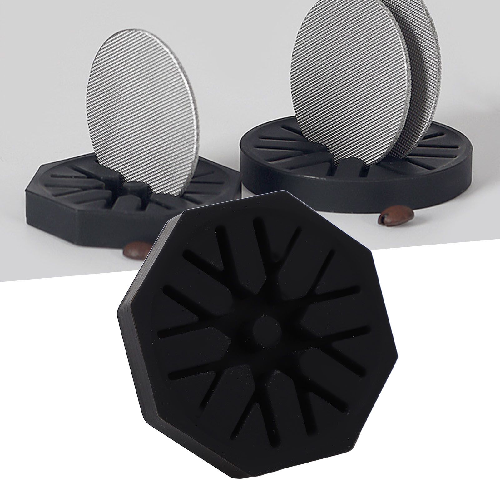 Puck Screen Stand Silicone Flexible Cleanable Stable Long Lasting Portafilter view 12