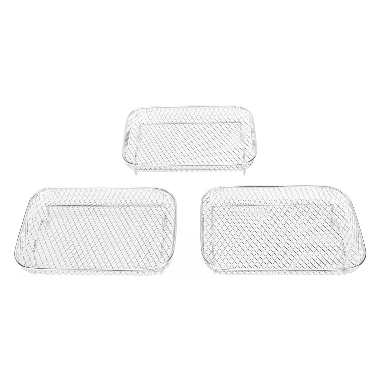 3 Layer Fryer Grilling Rack Stainless Steel Fryer Stakable Racks Household view 2