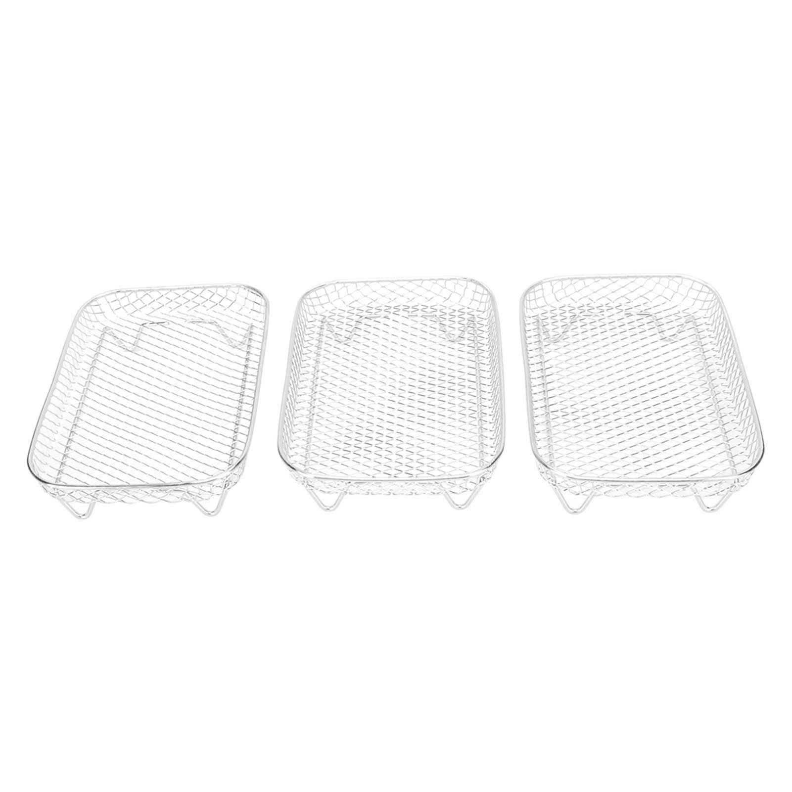 3 Layer Fryer Grilling Rack Stainless Steel Fryer Stakable Racks Household view 5