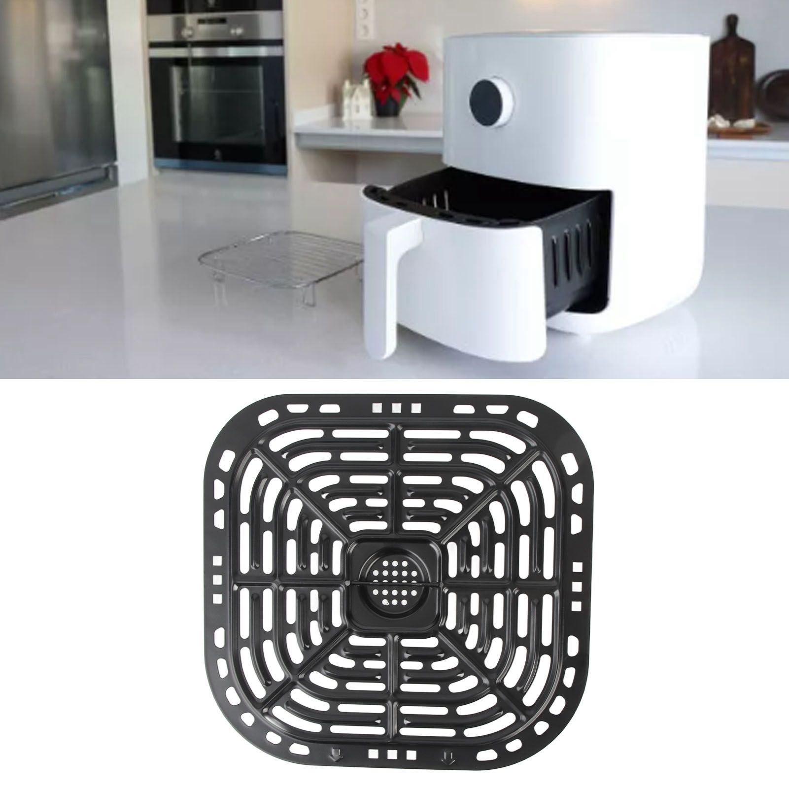 Square 24x23cm Fryer Replacement Grill Pan 304 Stainless Steel Fryer view 11