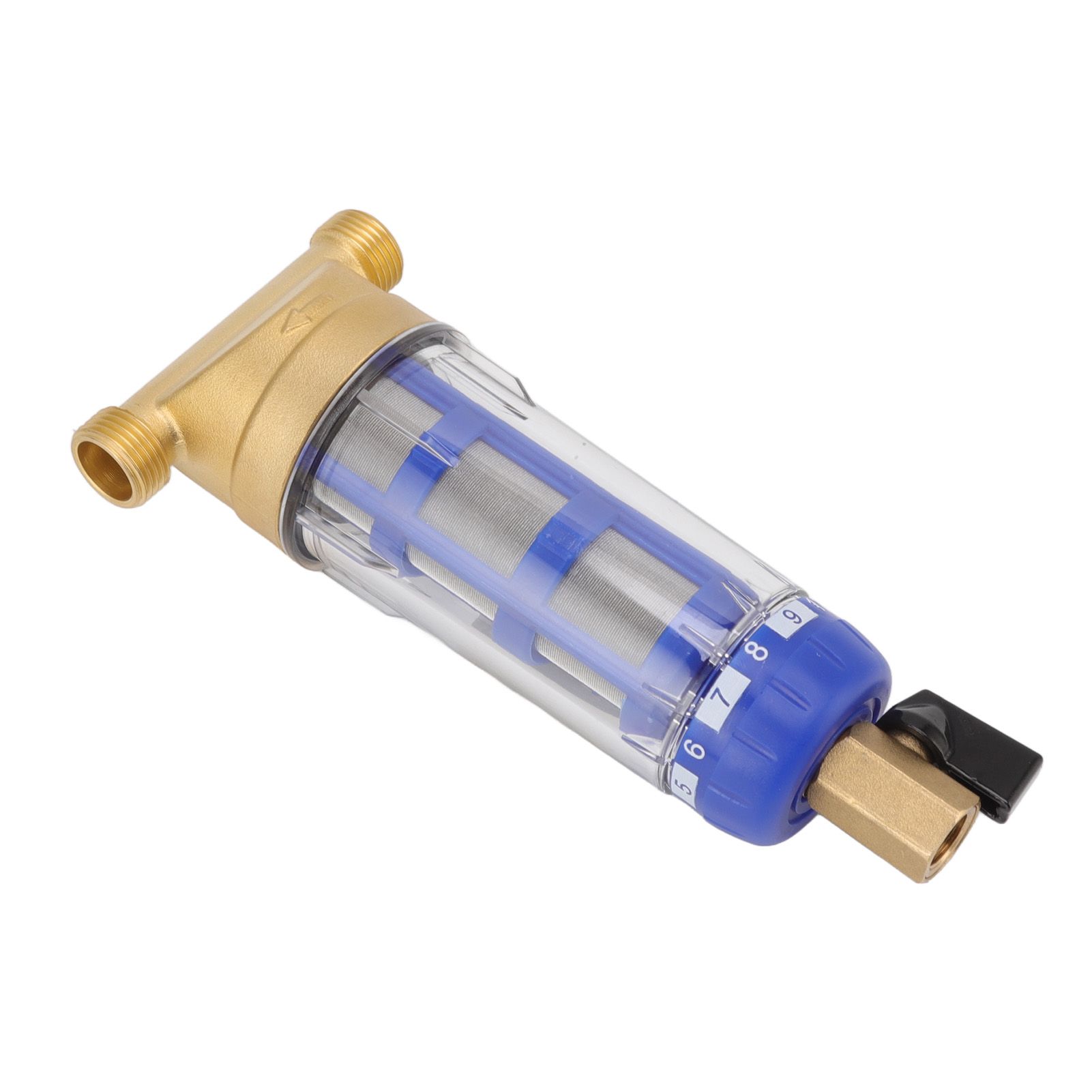Cyclonic Sedimentation Water Filter G1/2in Backwashing Pure Copper Whole House view 2