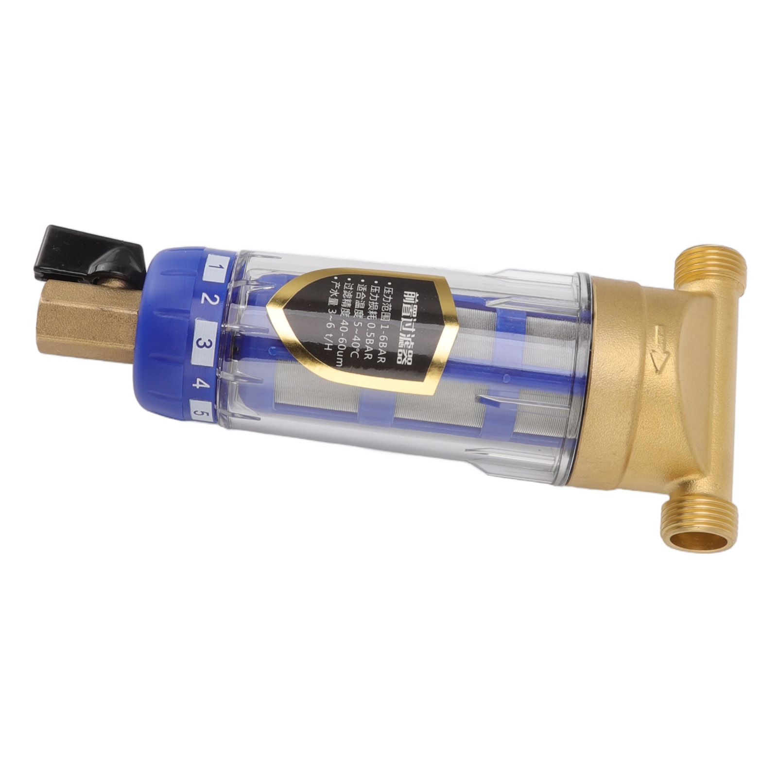 Cyclonic Sedimentation Water Filter G1/2in Backwashing Pure Copper Whole House view 5
