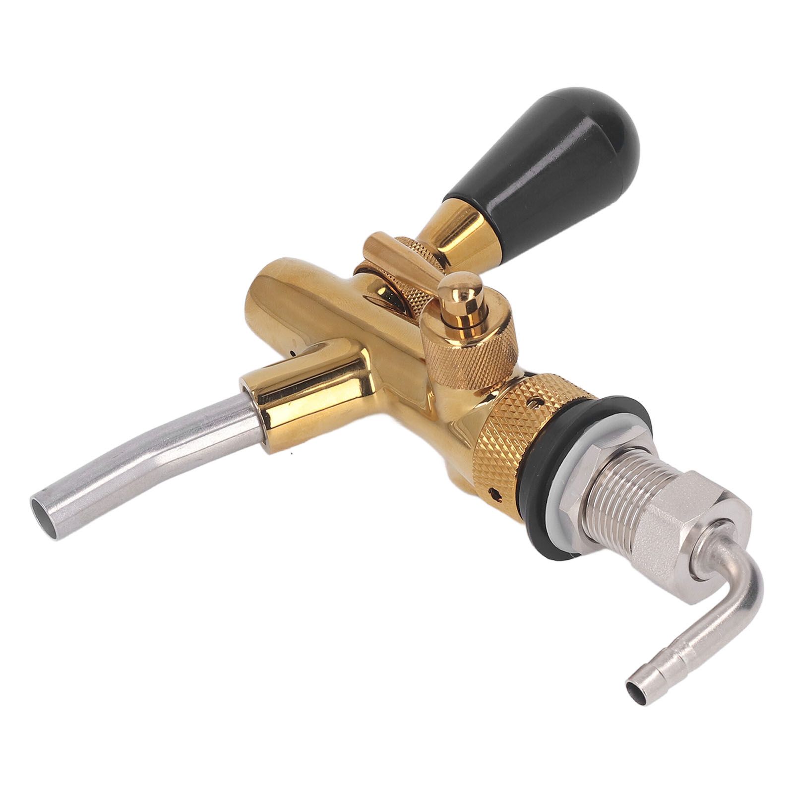 Beer Faucet Adjustable with Short Handle Stainless Steel Beer Dispenser Tap view 5