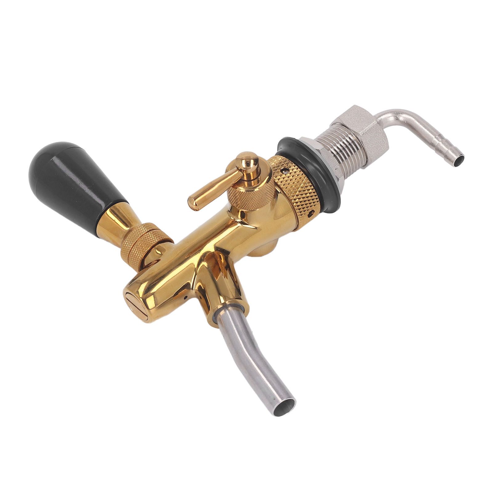 Beer Faucet Adjustable with Short Handle Stainless Steel Beer Dispenser Tap view 7