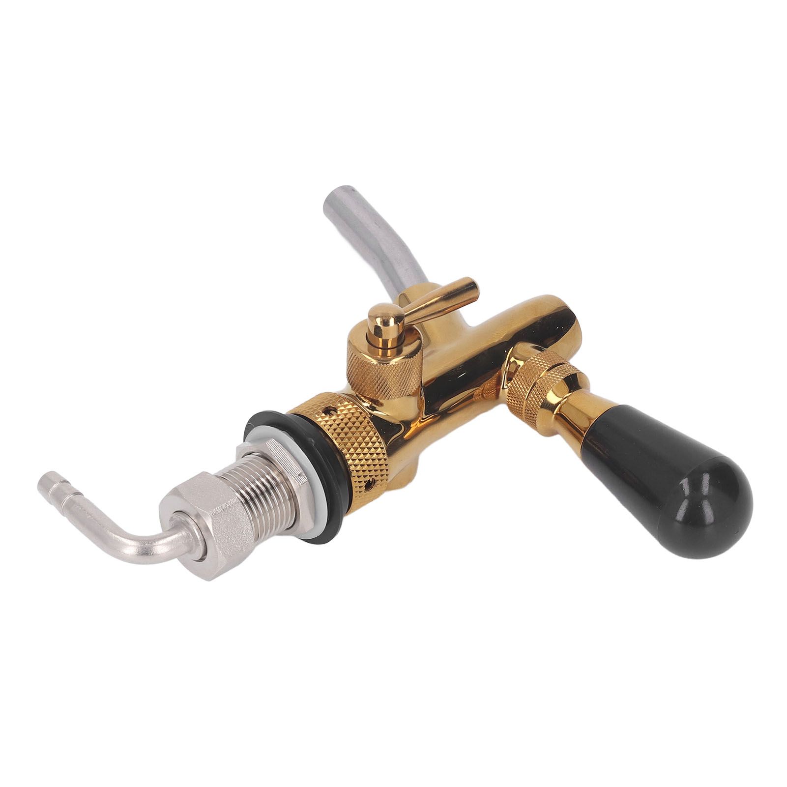 Beer Faucet Adjustable with Short Handle Stainless Steel Beer Dispenser Tap view 10