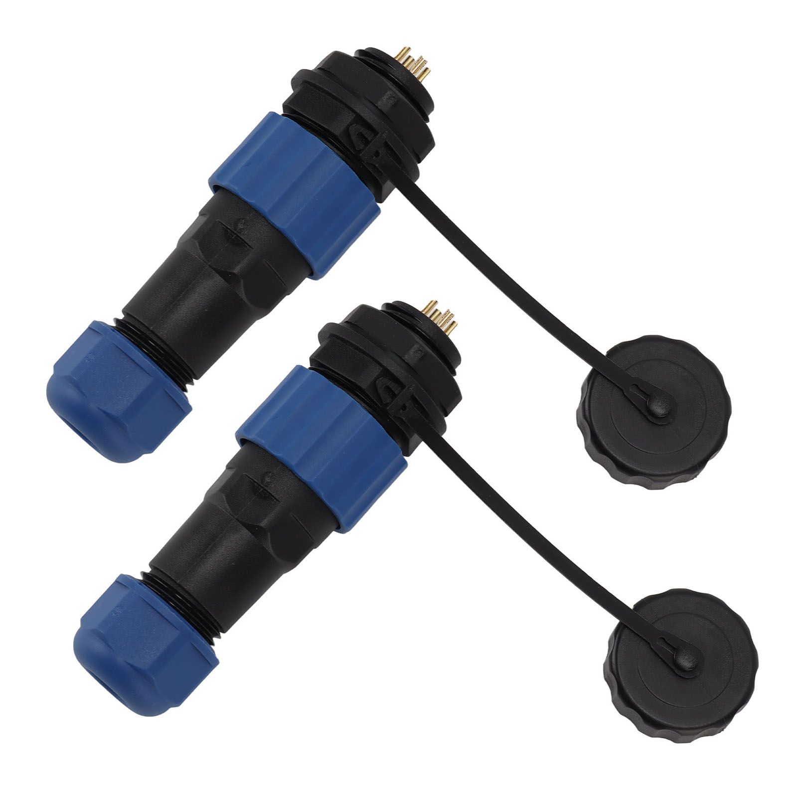 2Pcs SD16 IP68 Waterproof Aviation Connector SD16 Female Plug Male Socket G3/8 view 4