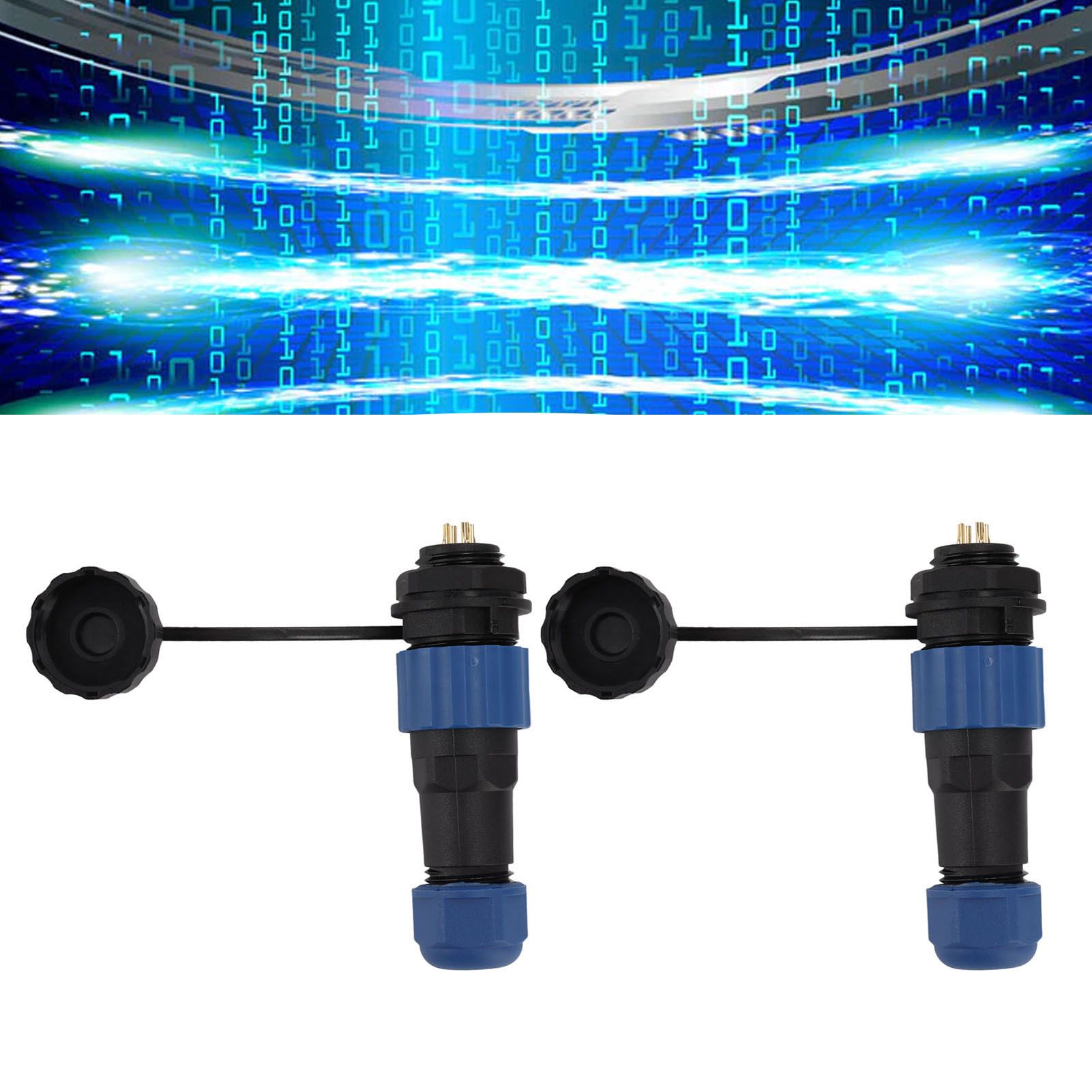 2Pcs SD16 IP68 Waterproof Aviation Connector SD16 Female Plug Male Socket G3/8 view 11