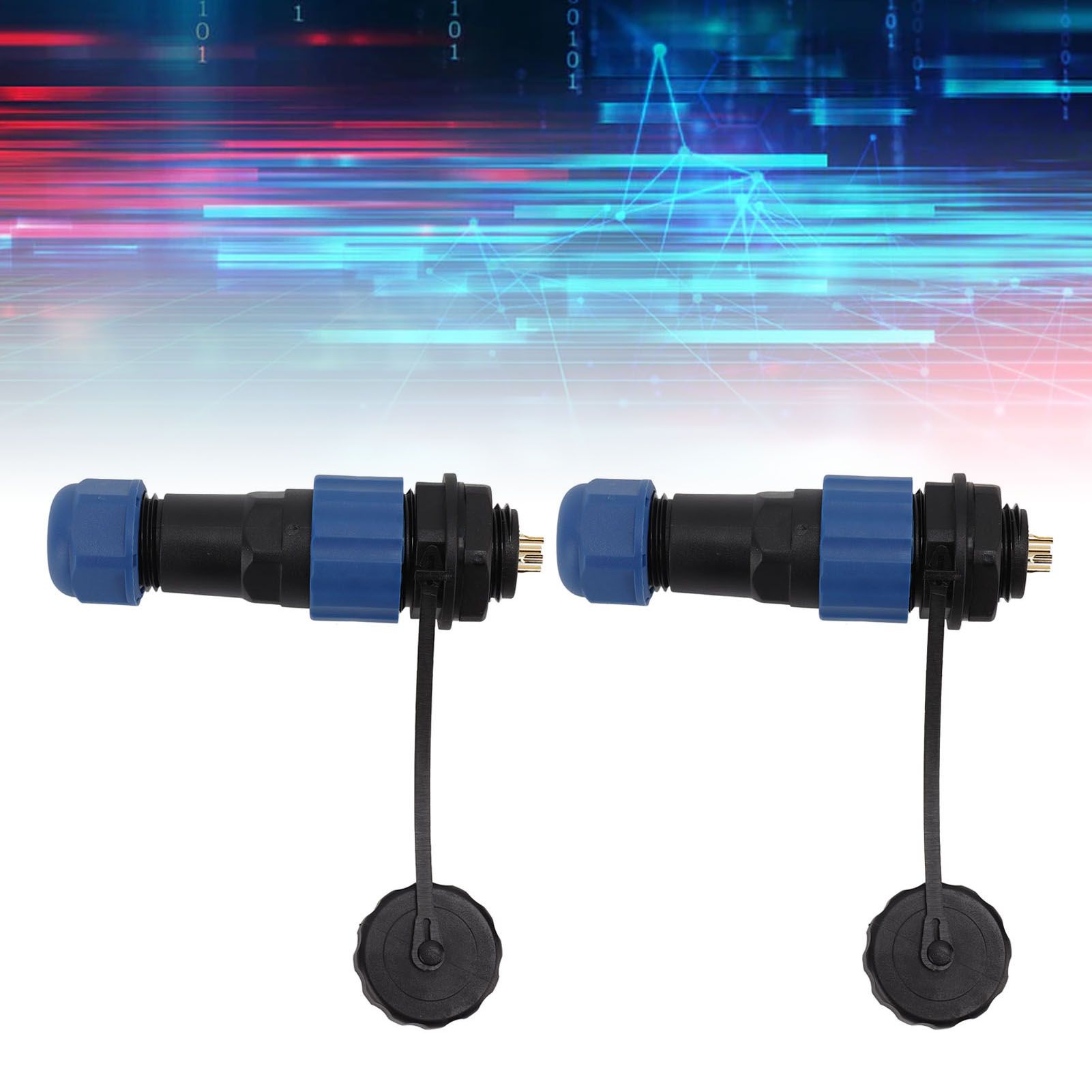 2Pcs SD16 IP68 Waterproof Aviation Connector SD16 Female Plug Male Socket G3/8 view 12
