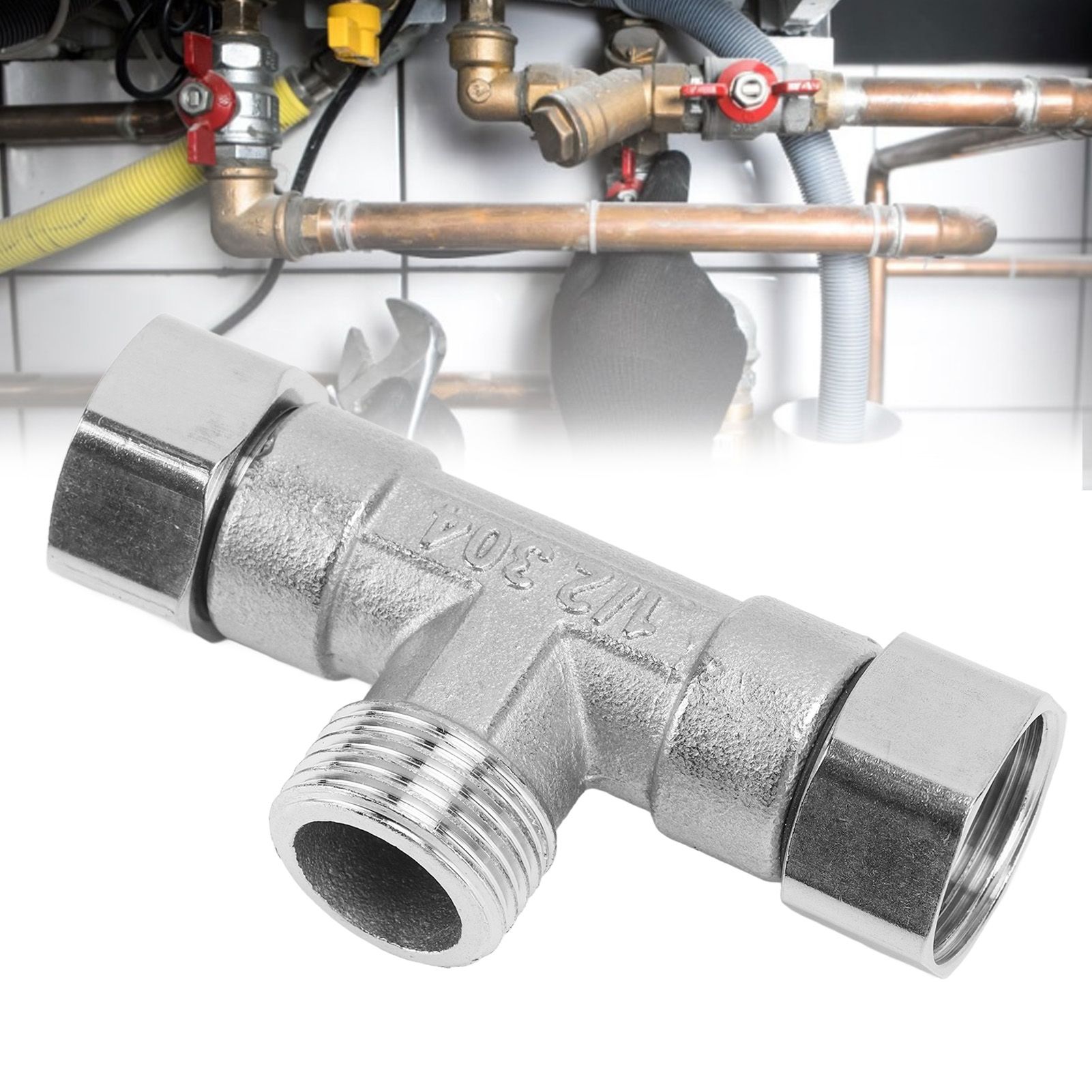 Pipe Fitting 3 Way Tee 304 Stainless Steel Hose Connector Pipeline Adapter view 12