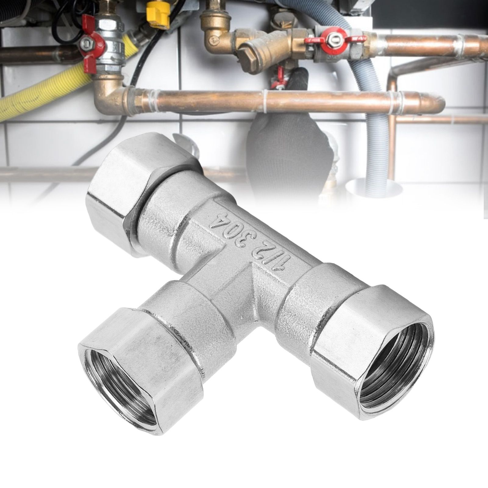 Pipe Fitting 3 Way Tee 304 Stainless Steel Hose Connector Pipeline Adapter view 12