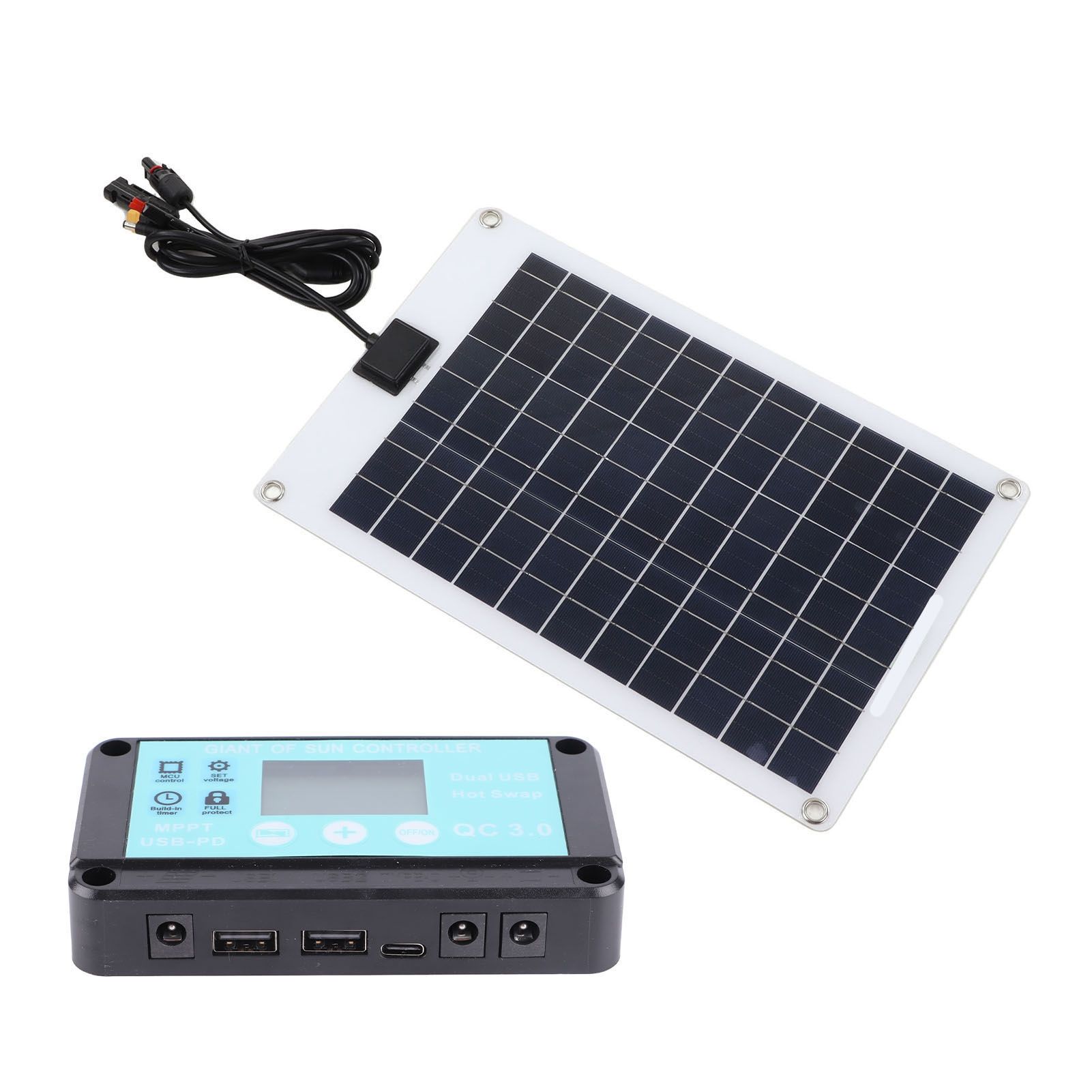 Solar Panels 1 for 5 50W Solar Panel Battery Charger with MPPT 100A Controller view 4