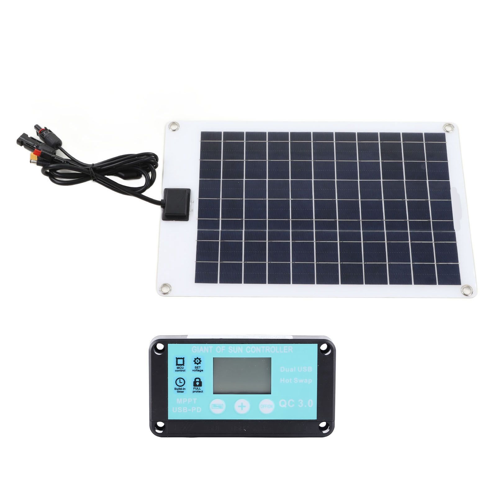 Solar Panels 1 for 5 50W Solar Panel Battery Charger with MPPT 100A Controller view 6