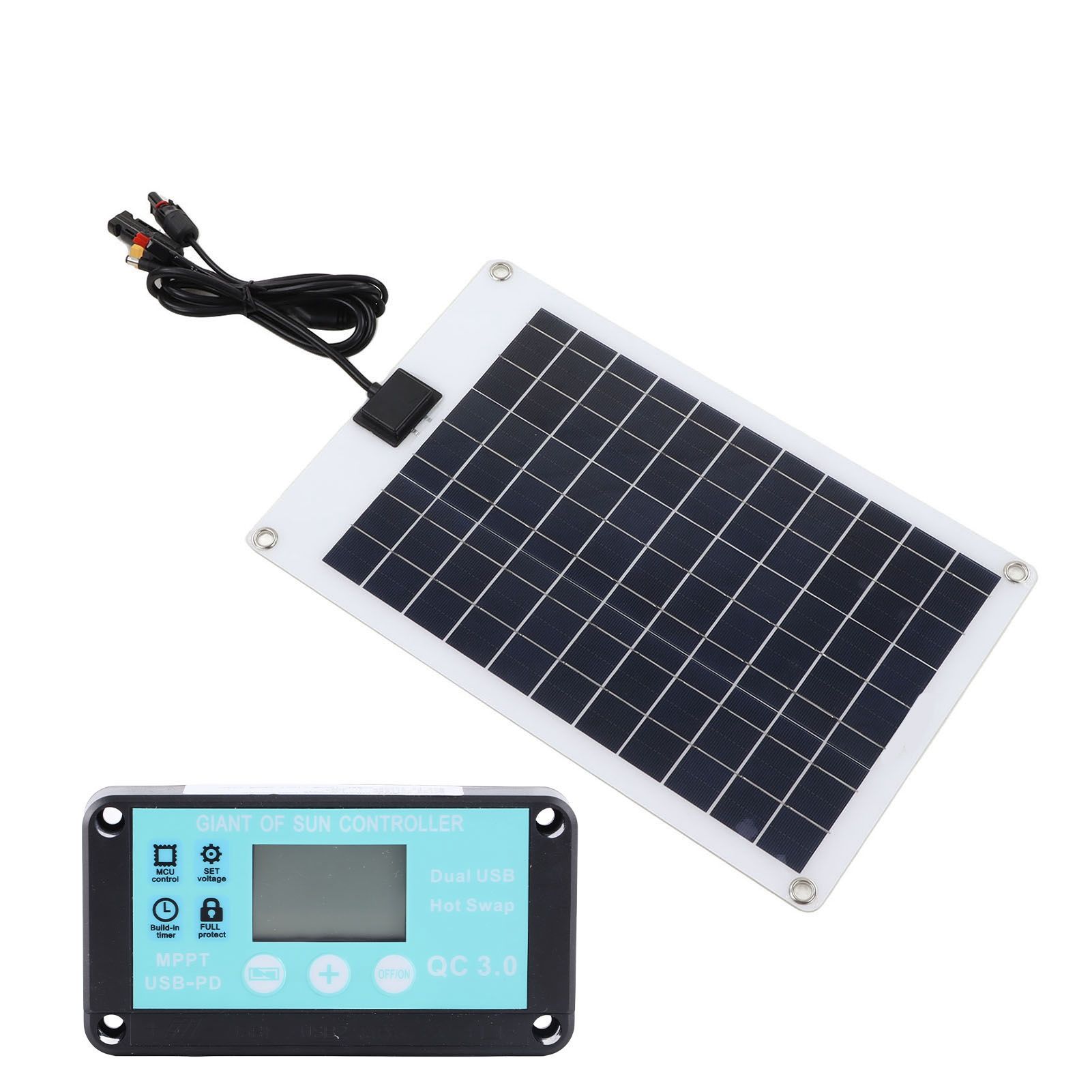 Solar Panels 1 for 5 50W Solar Panel Battery Charger with MPPT 100A Controller view 7