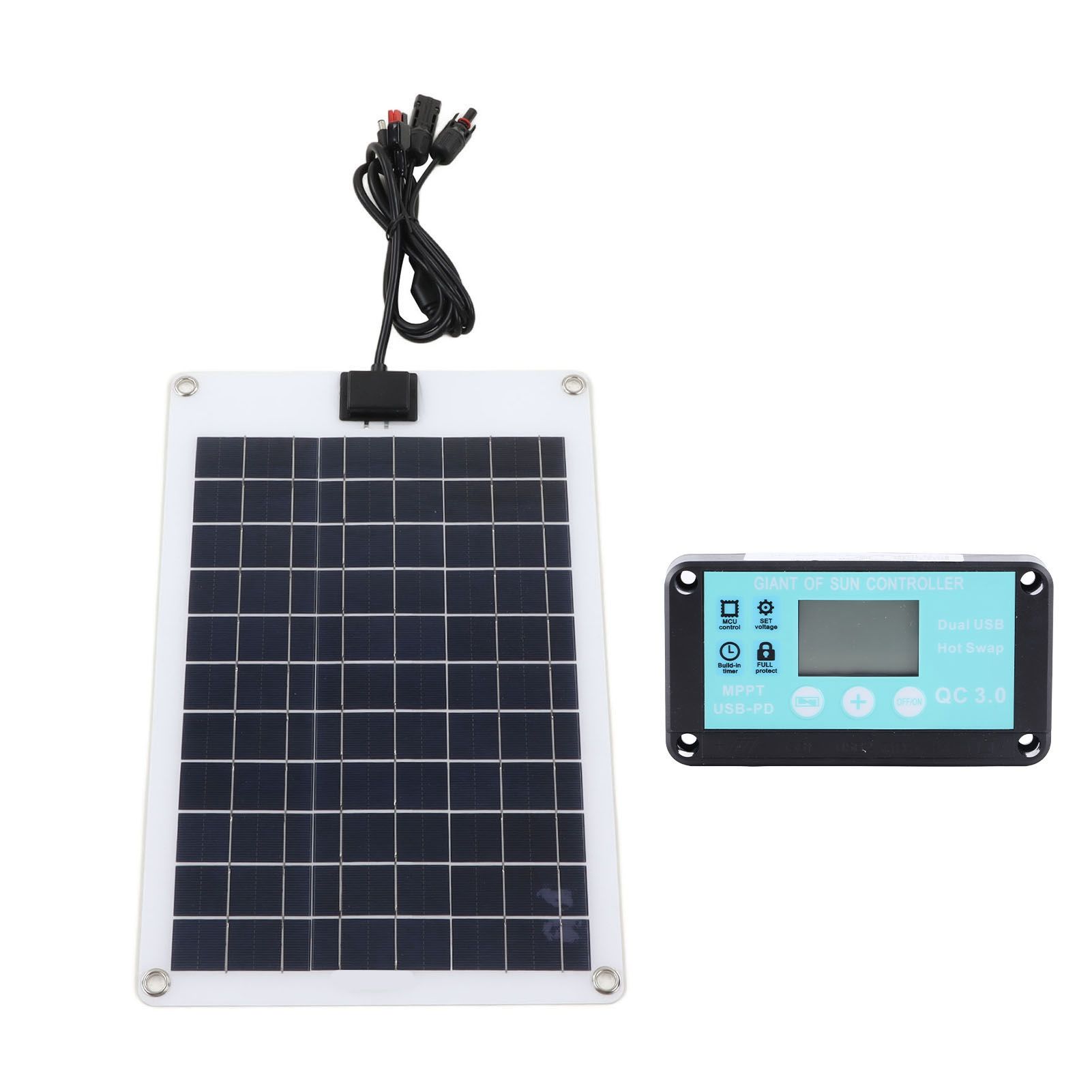 Solar Panels 1 for 5 50W Solar Panel Battery Charger with MPPT 100A Controller view 8