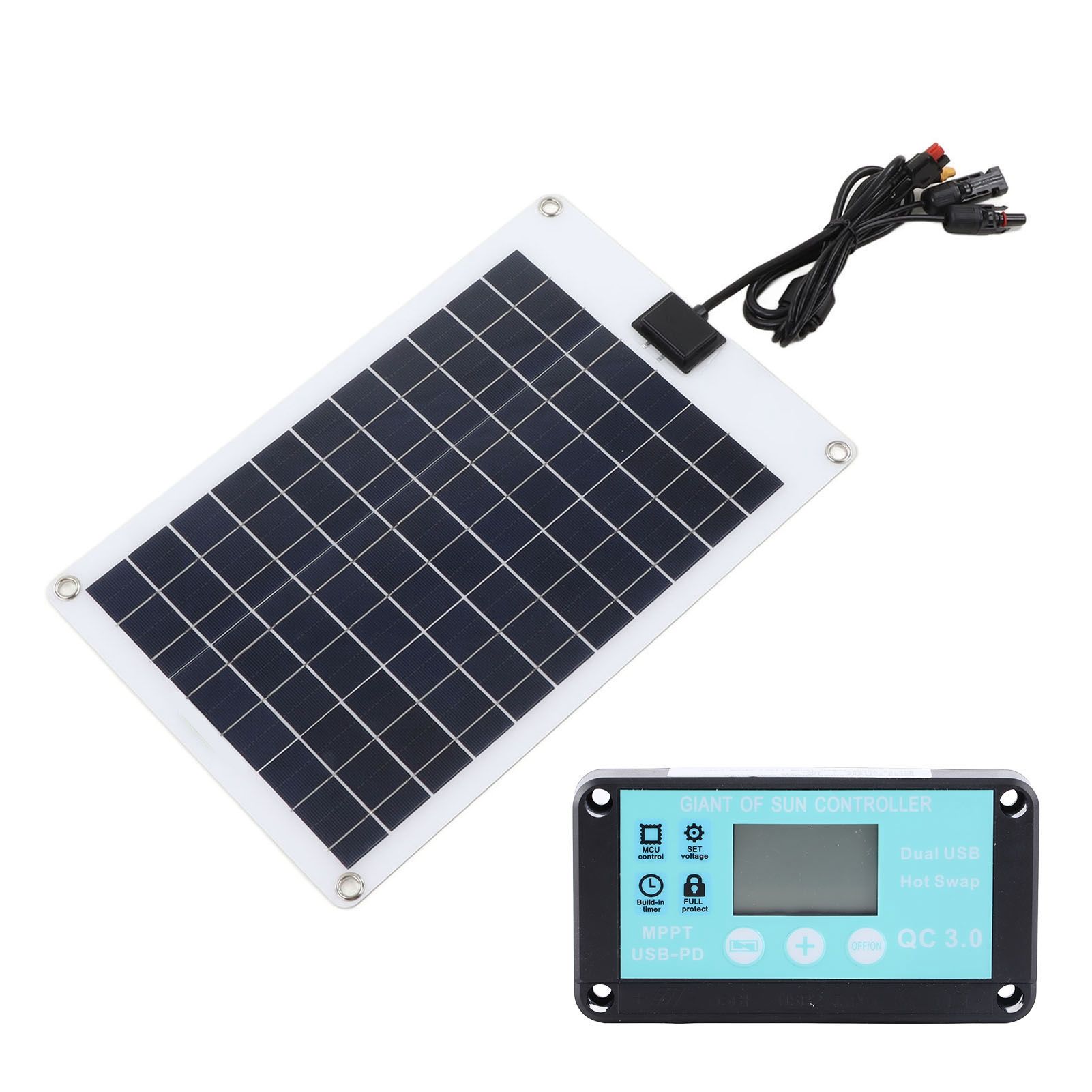 Solar Panels 1 for 5 50W Solar Panel Battery Charger with MPPT 100A Controller view 9