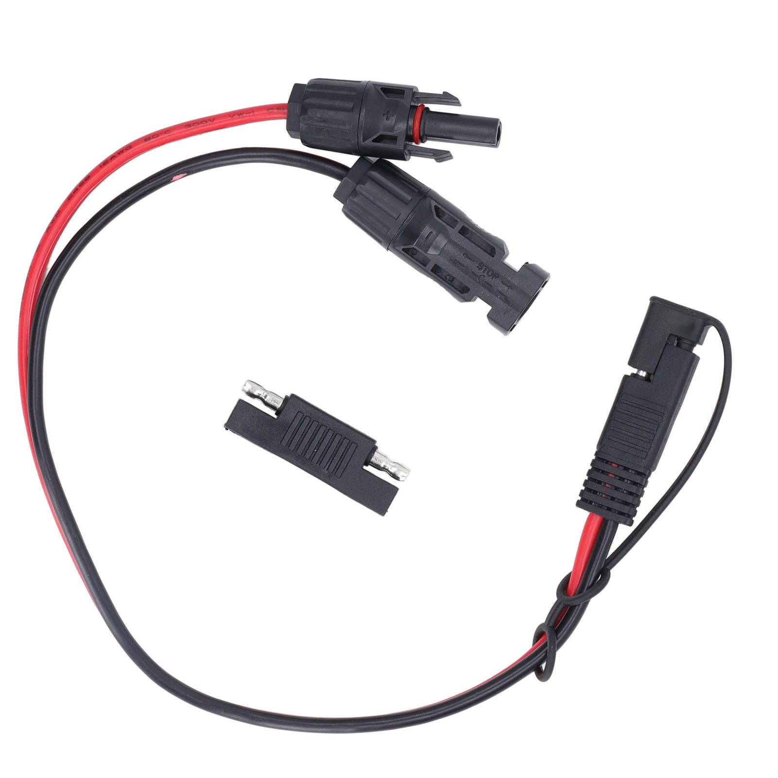 Solar Panel Connector Cable 12AWG PVC Copper Solar Panel to SAE Adapter for view 10