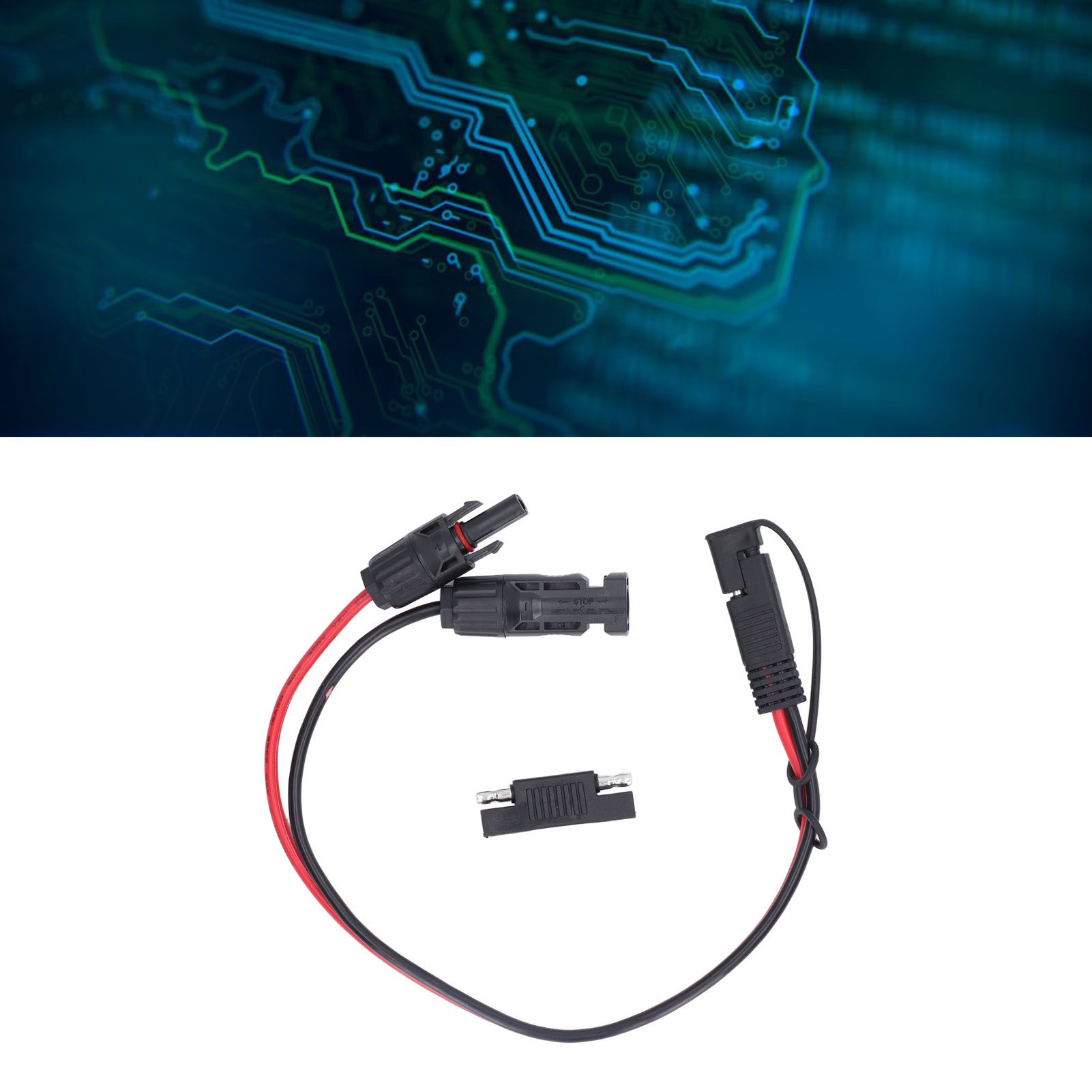 Solar Panel Connector Cable 12AWG PVC Copper Solar Panel to SAE Adapter for view 11