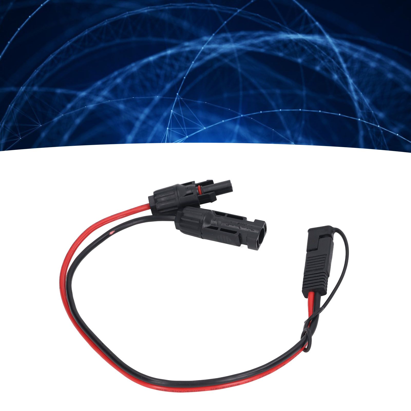Solar Panel Connector Cable 12AWG PVC Copper Solar Panel to SAE Adapter for view 12
