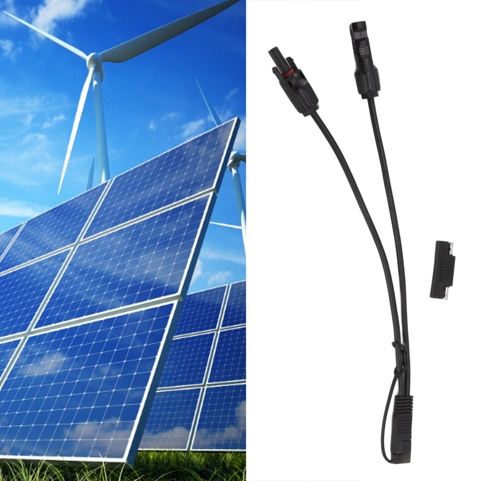 10AWG Solar Panel to SAE Adapter Cable SAE Solar Extension Cable for view 12