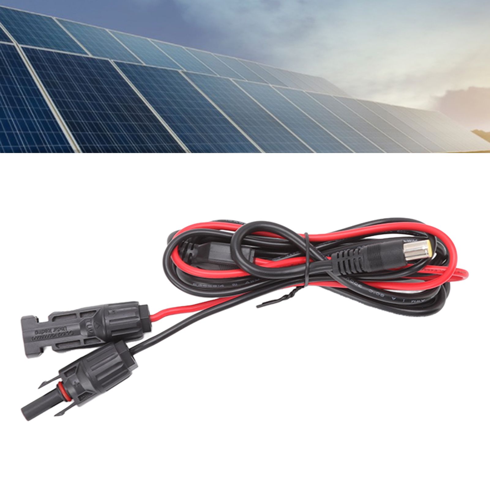 Solar Panel Connector Adapter Female to Male 2 Cores DC7.9mm Copper PVC 16AWG view 10