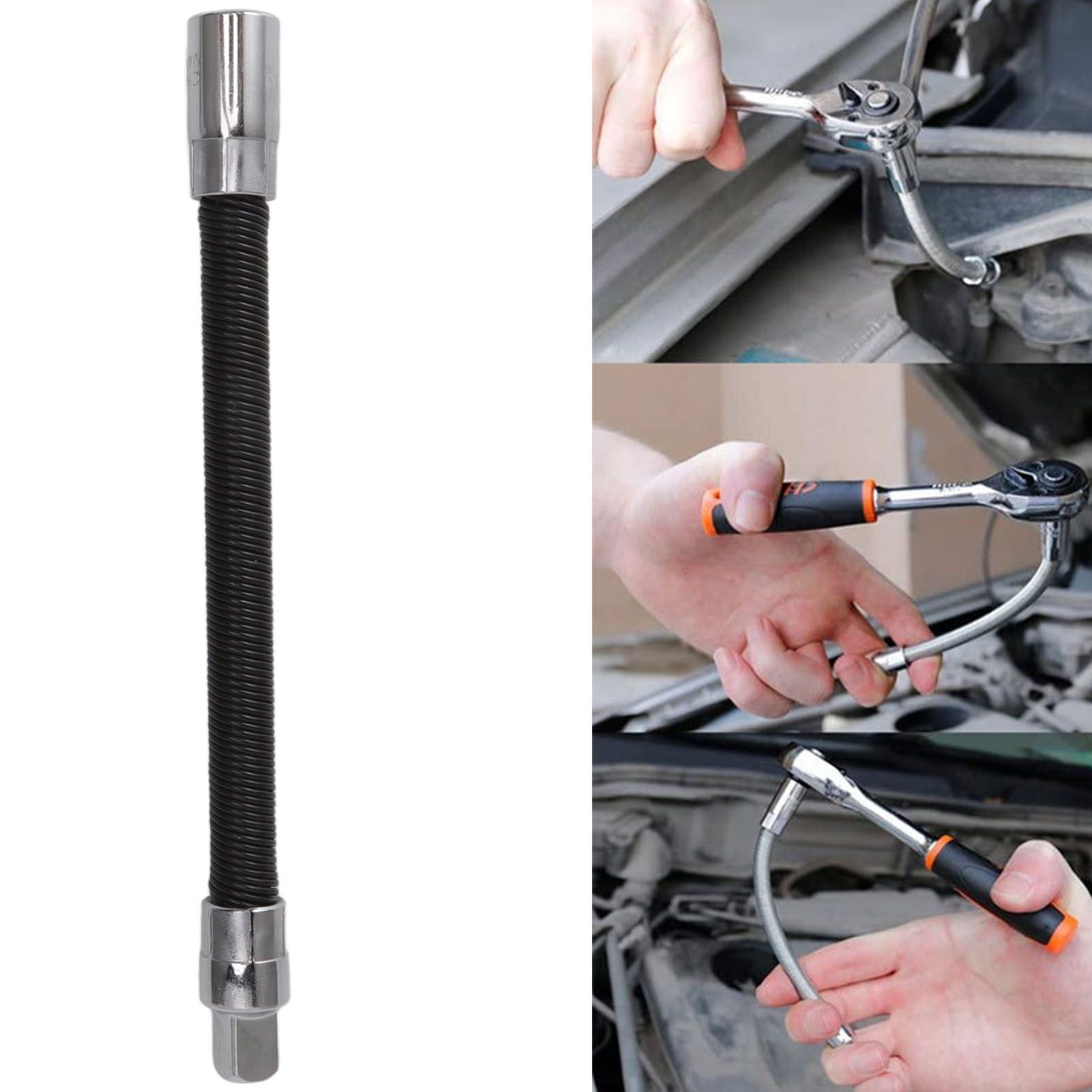 Wrench Extension Rod Bendable Universal Flexible Shaft Sleeve Extension Bar view 11