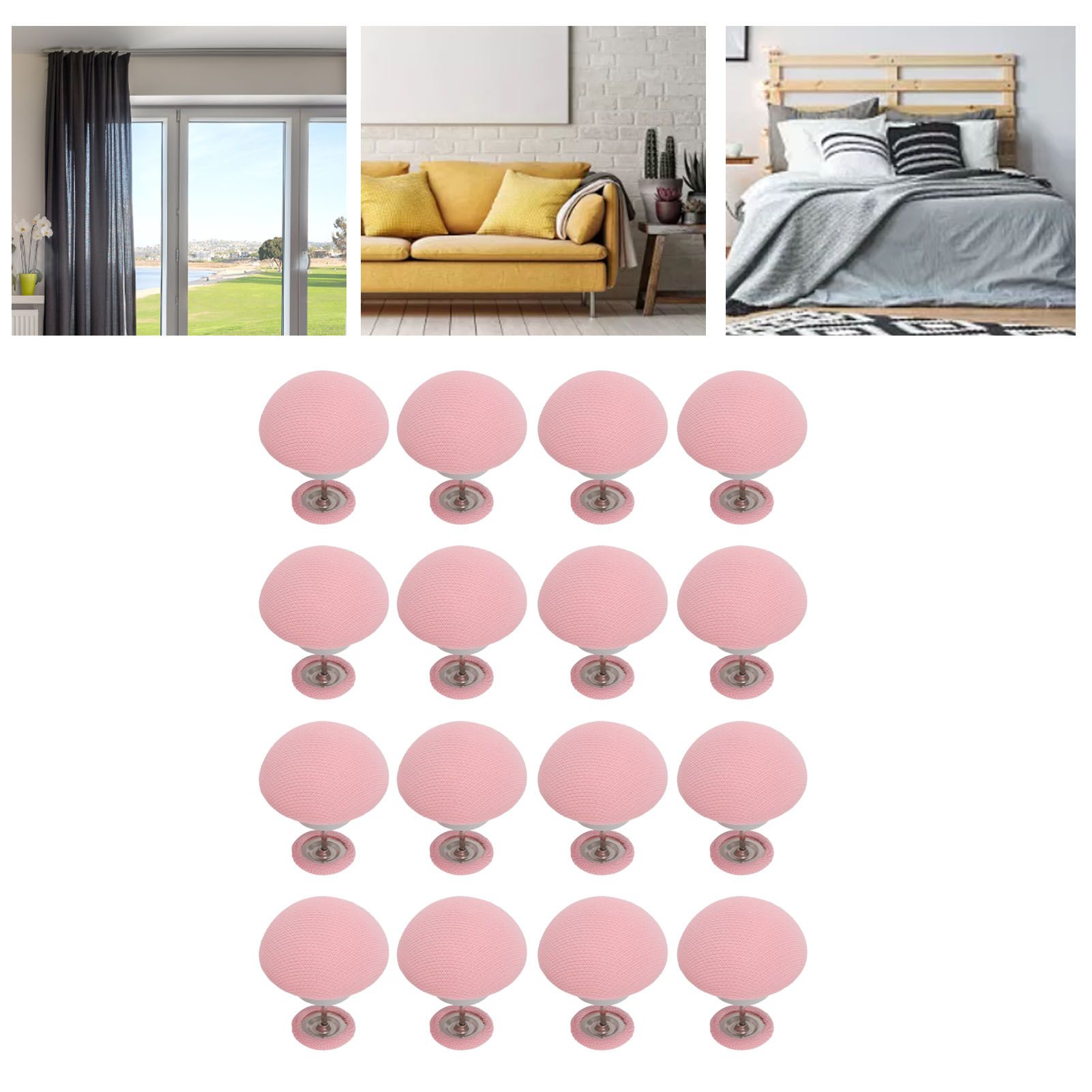 16PCS Bed Duvet Sheet Fixing Clip Mushroom Shaped Cloth Needle Plastic Quilt view 11