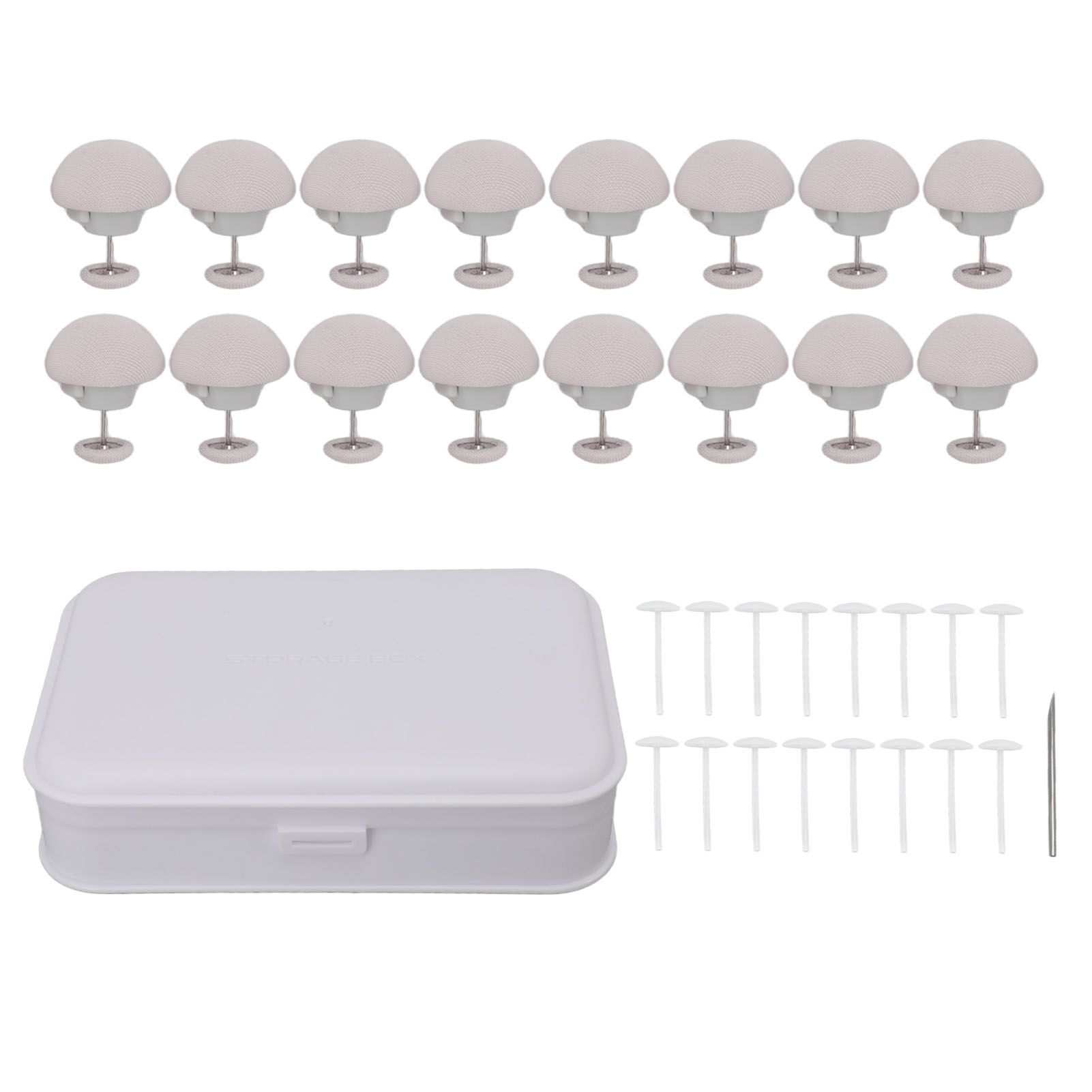 16PCS Bed Duvet Sheet Fixing Clip Mushroom Shaped Cloth Needle Plastic Quilt
