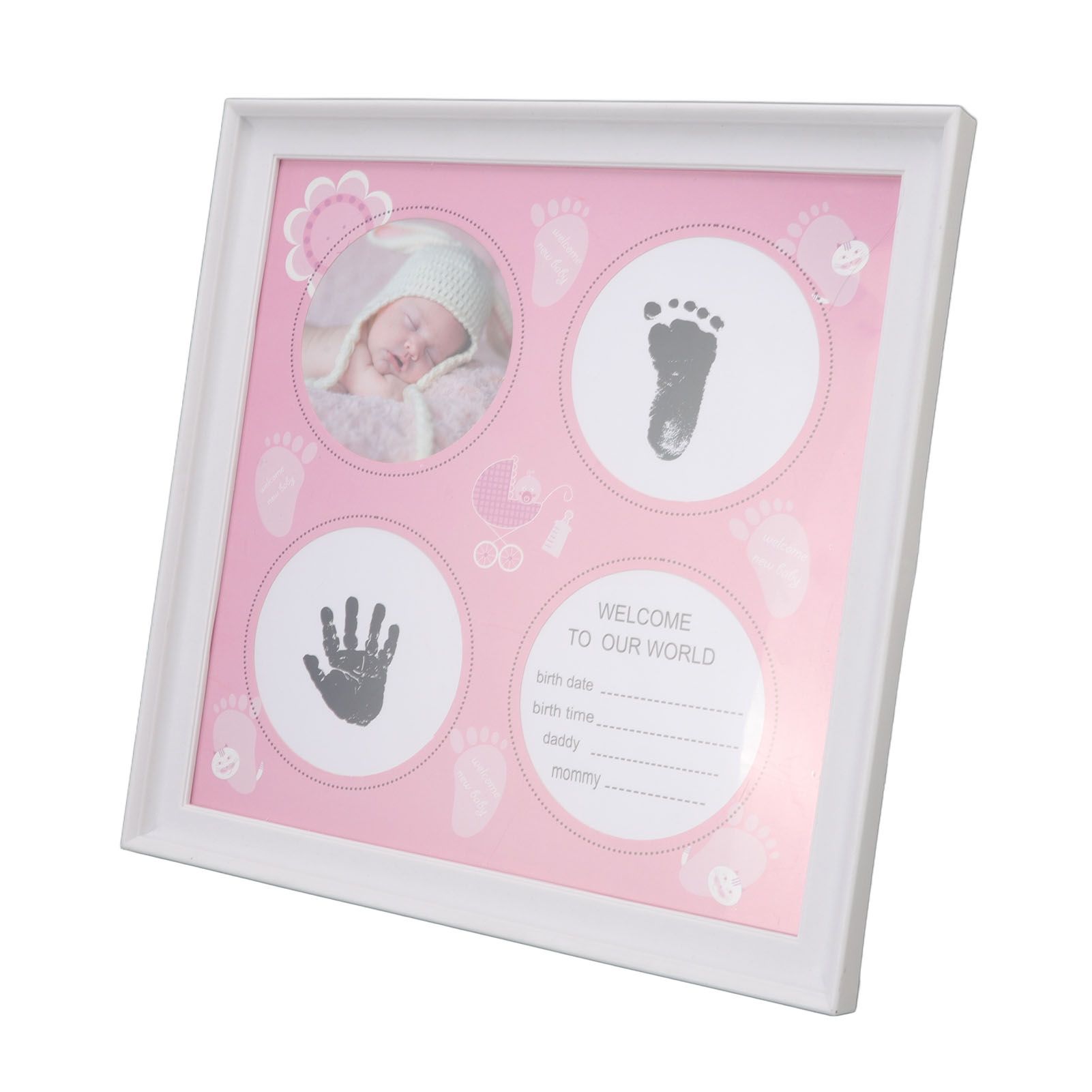 Baby Handprint Footprint Kit for Newborn Boys Girls Wear Resistant Plastic view 6