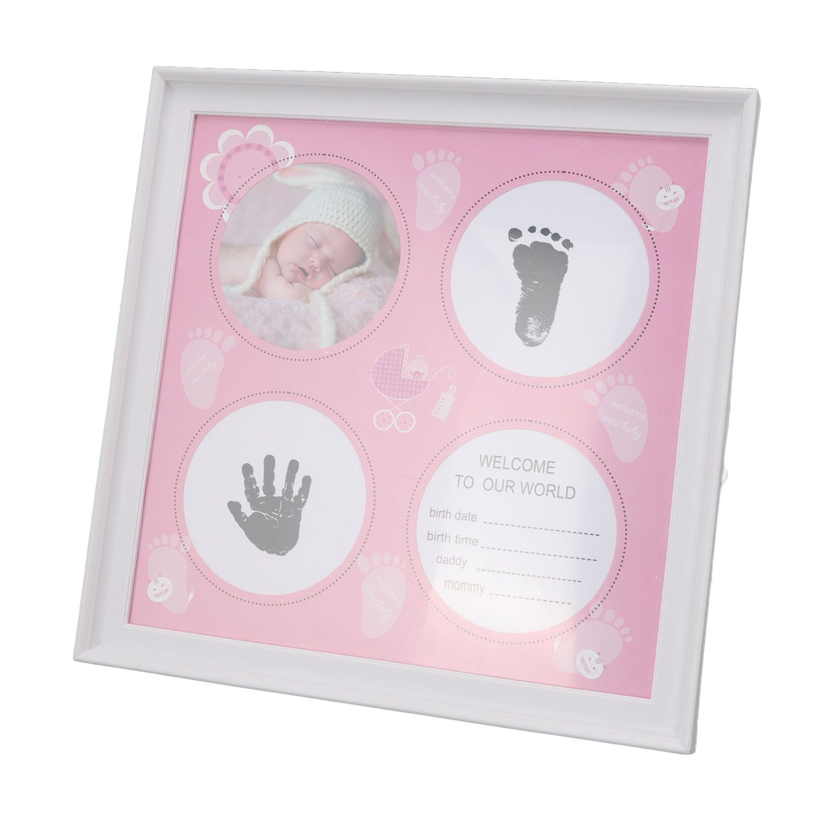 Baby Handprint Footprint Kit for Newborn Boys Girls Wear Resistant Plastic view 7