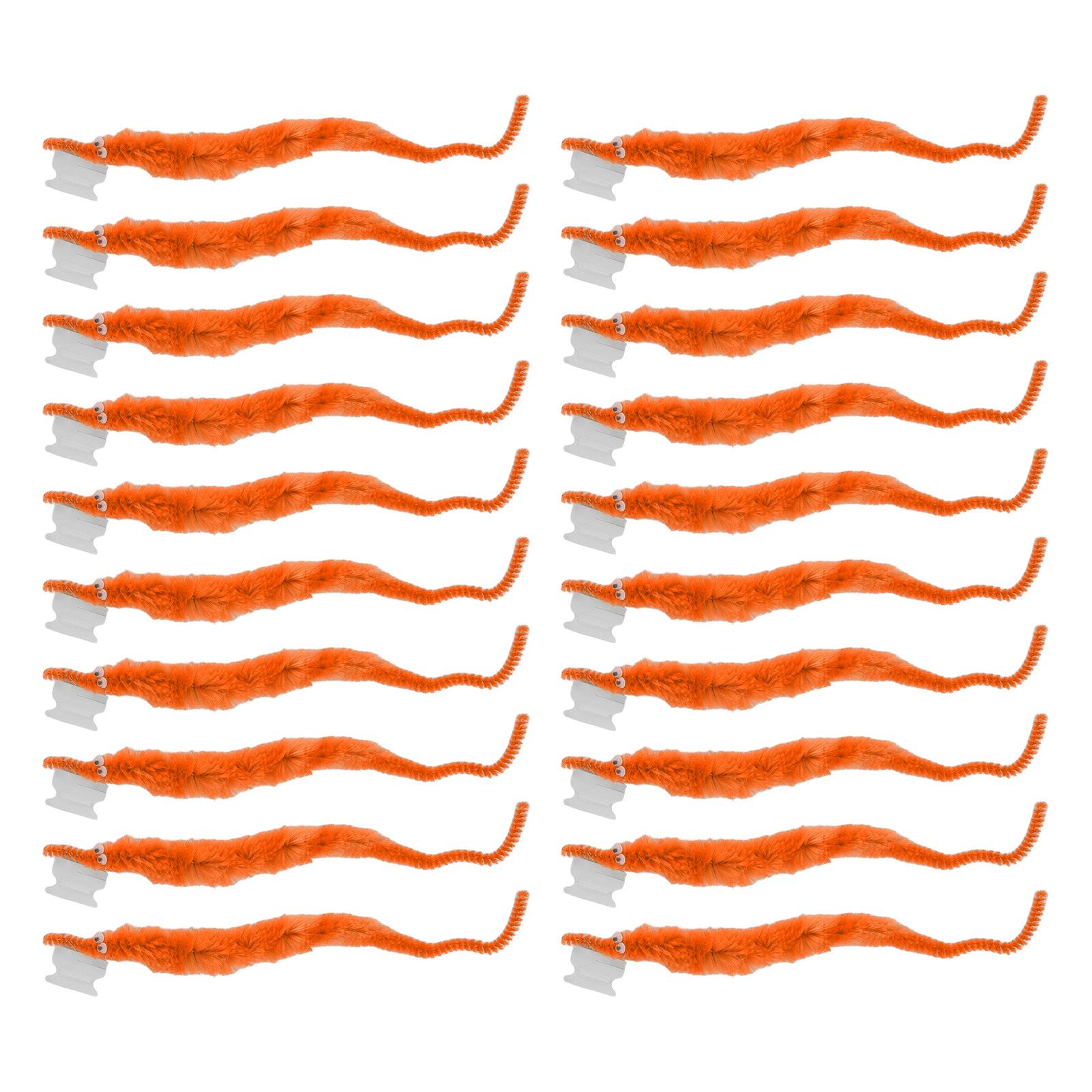 20 Pcs Furry Worm Soft Touch Plush Material Cute Style DIY Compact Portable view 2