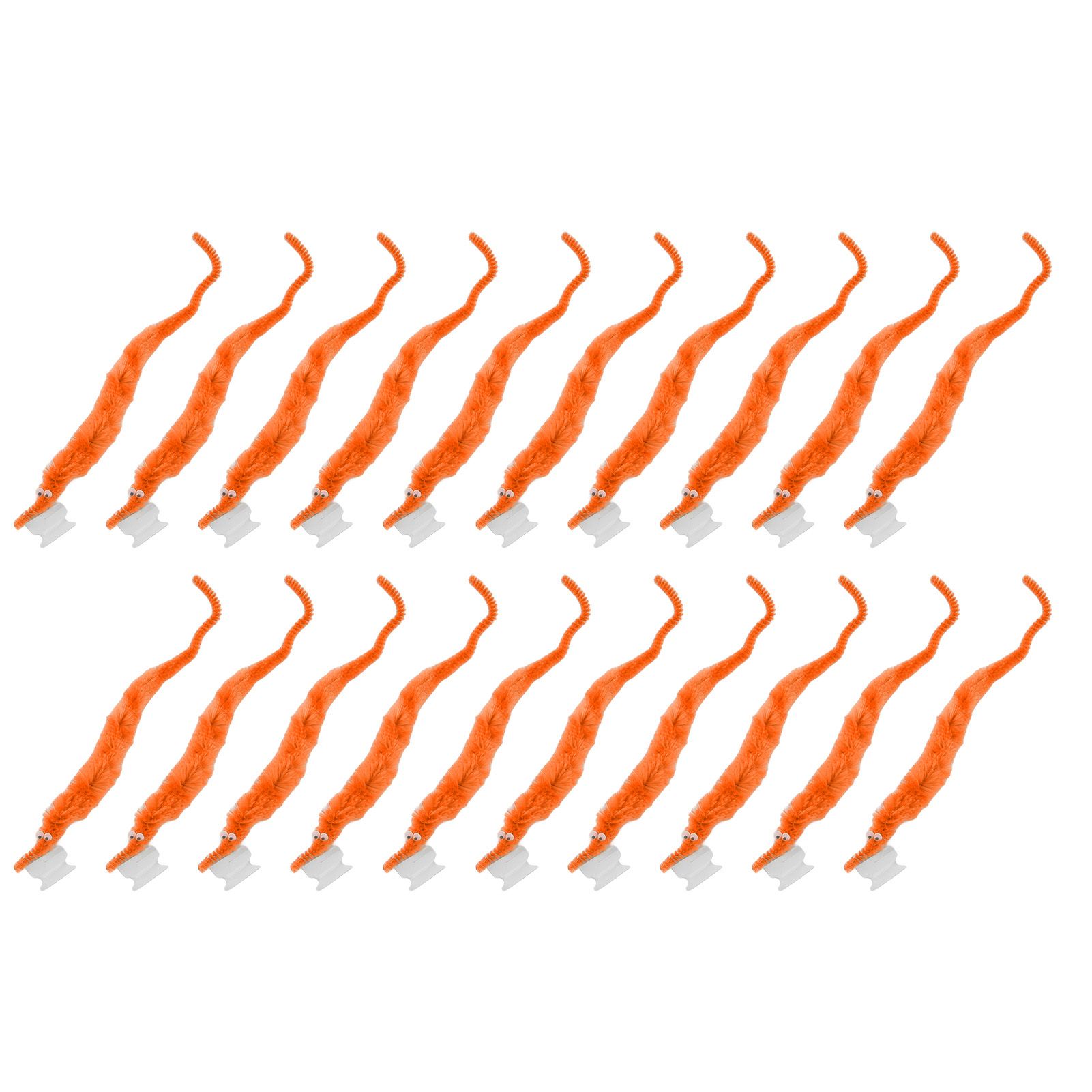 20 Pcs Furry Worm Soft Touch Plush Material Cute Style DIY Compact Portable view 3