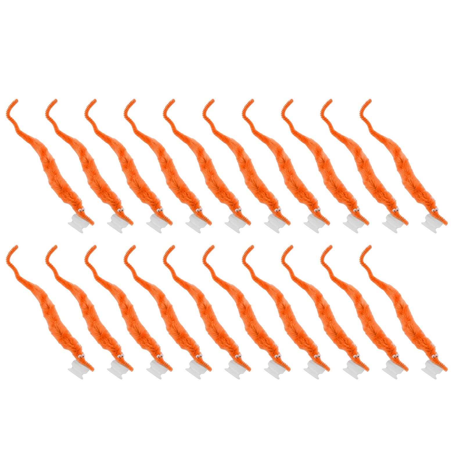 20 Pcs Furry Worm Soft Touch Plush Material Cute Style DIY Compact Portable view 4
