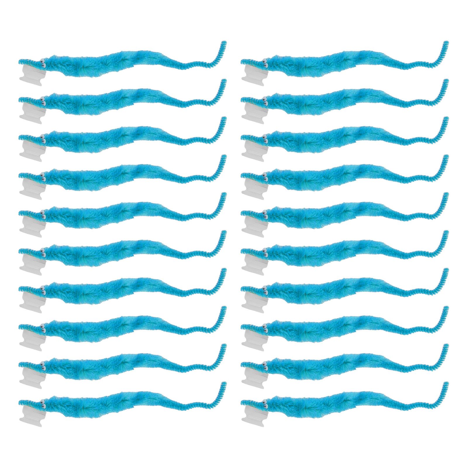 20 Pcs Furry Worm Soft Touch Plush Material Cute Style DIY Compact Portable view 2