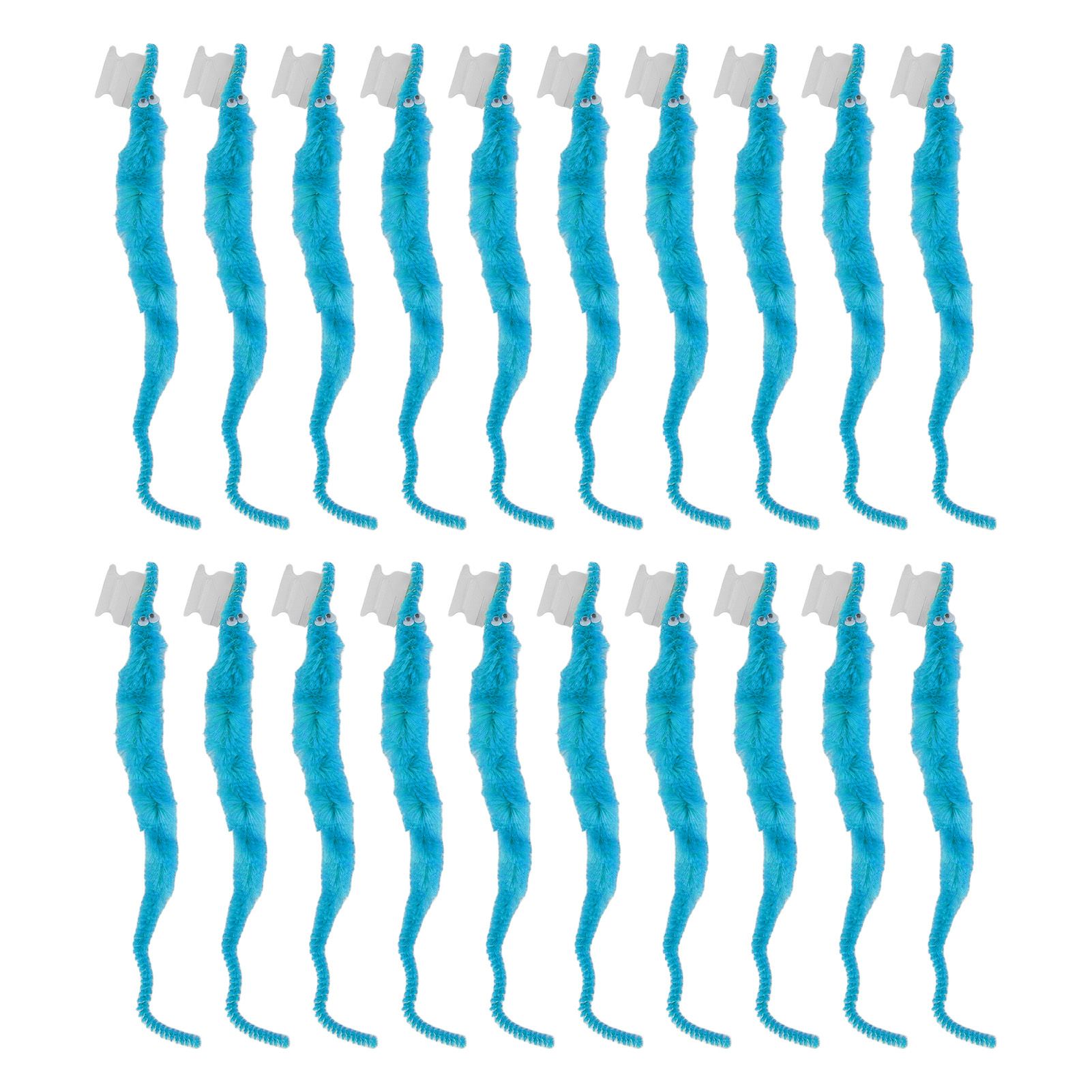 20 Pcs Furry Worm Soft Touch Plush Material Cute Style DIY Compact Portable view 5