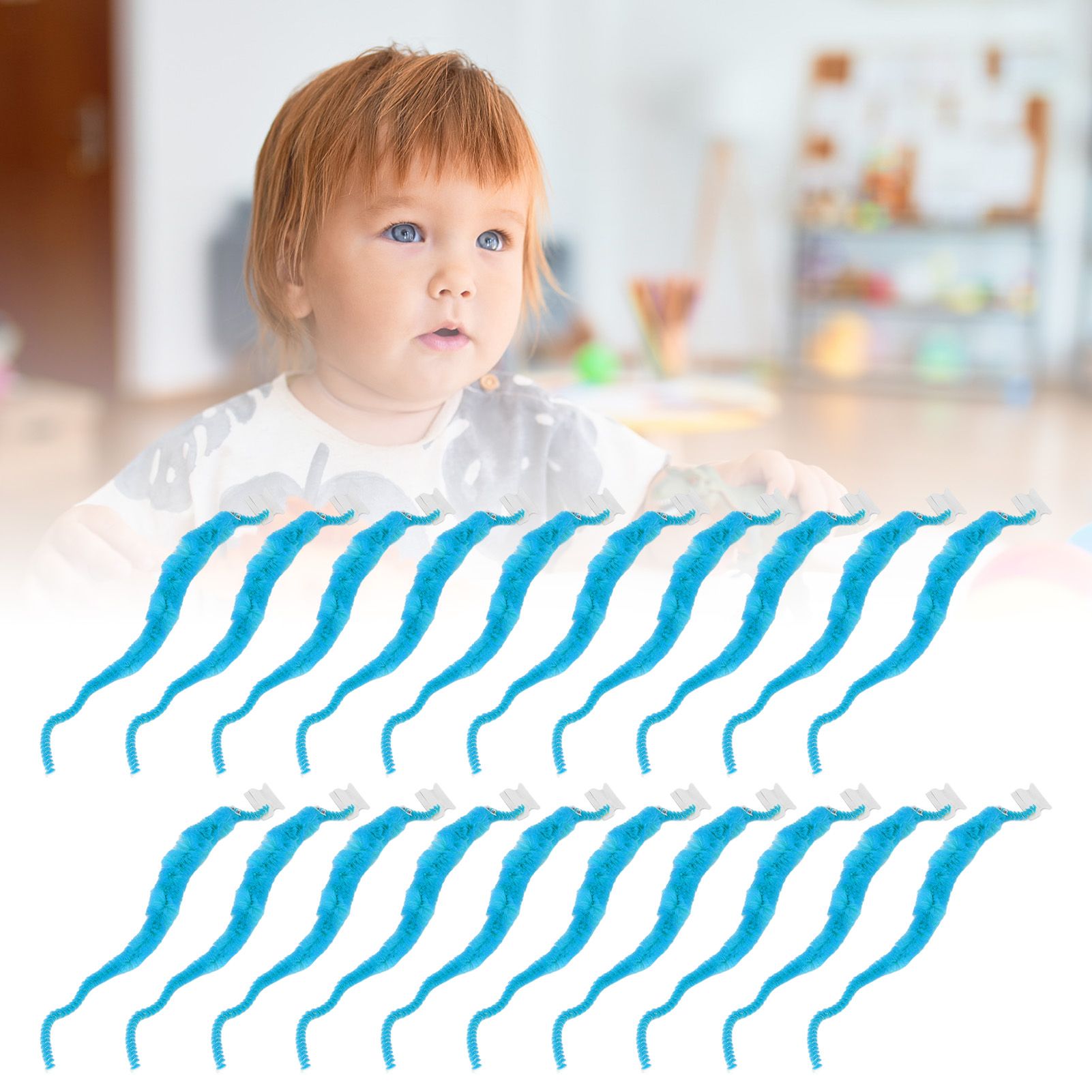 20 Pcs Furry Worm Soft Touch Plush Material Cute Style DIY Compact Portable view 11