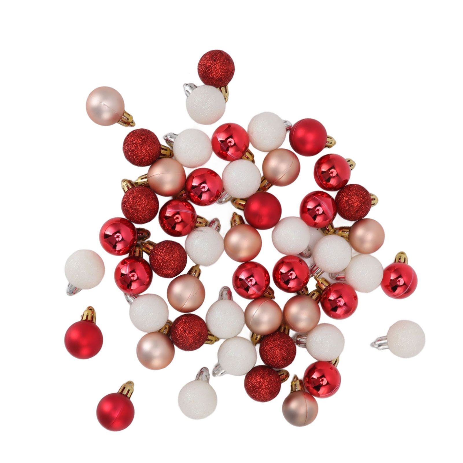 49pcs Mini Christmas Ball Ornaments Shatterproof Shiny Colorful Christmas Ball view 2