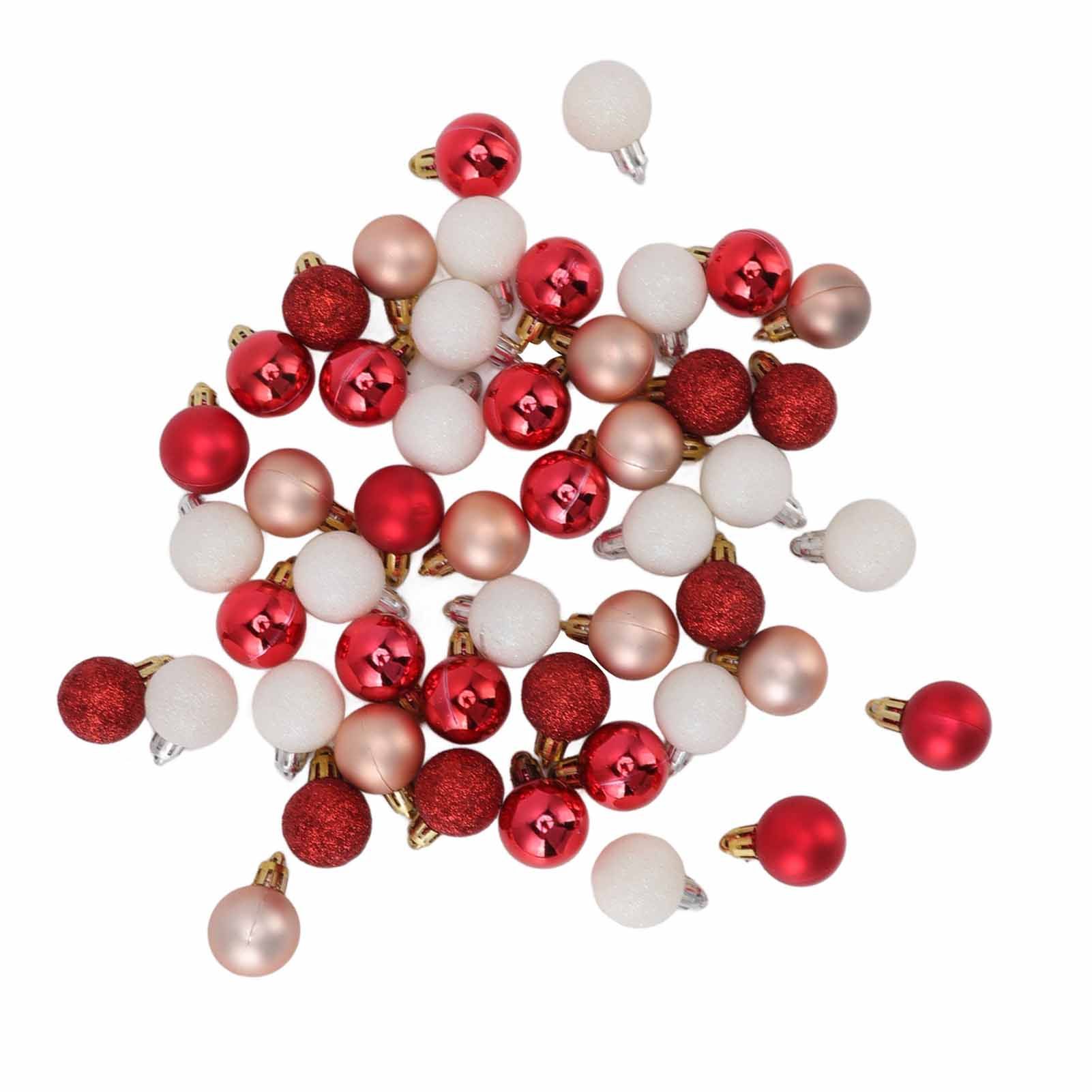 49pcs Mini Christmas Ball Ornaments Shatterproof Shiny Colorful Christmas Ball view 3