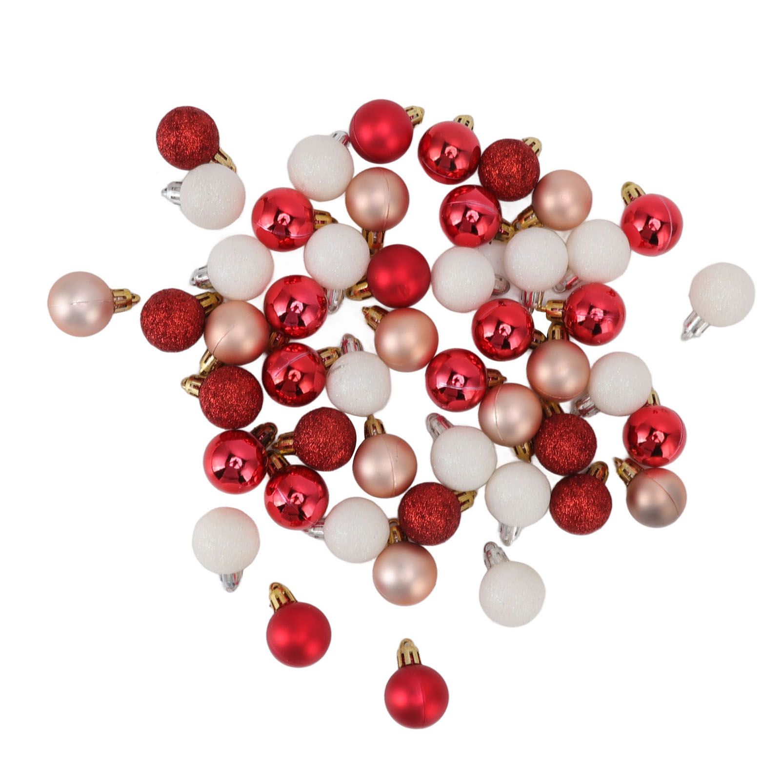49pcs Mini Christmas Ball Ornaments Shatterproof Shiny Colorful Christmas Ball view 4
