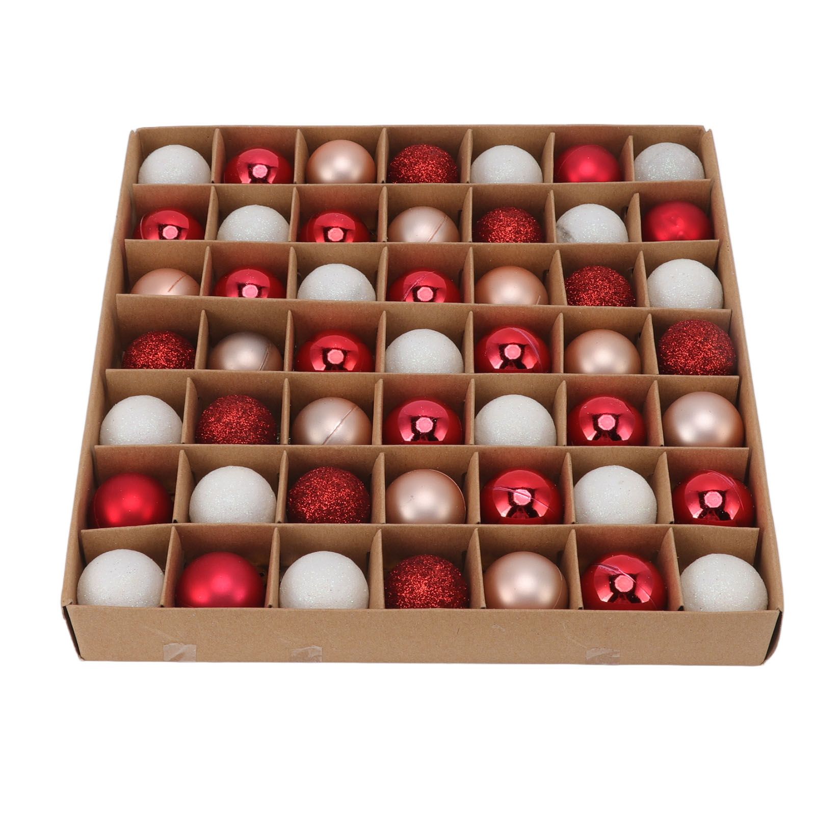 49pcs Mini Christmas Ball Ornaments Shatterproof Shiny Colorful Christmas Ball view 5