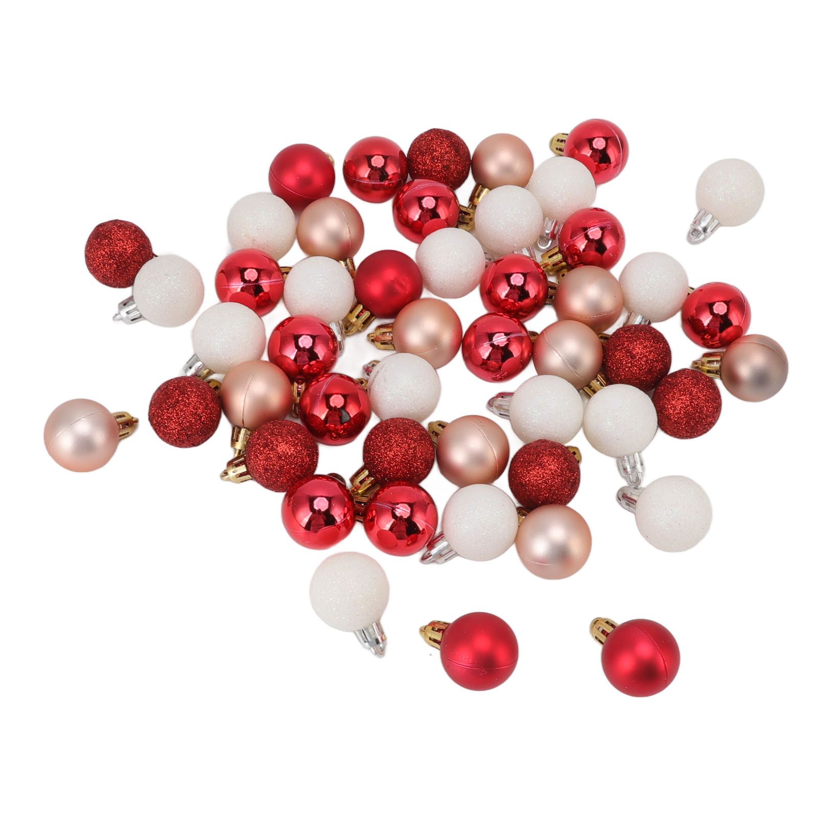 49pcs Mini Christmas Ball Ornaments Shatterproof Shiny Colorful Christmas Ball view 8