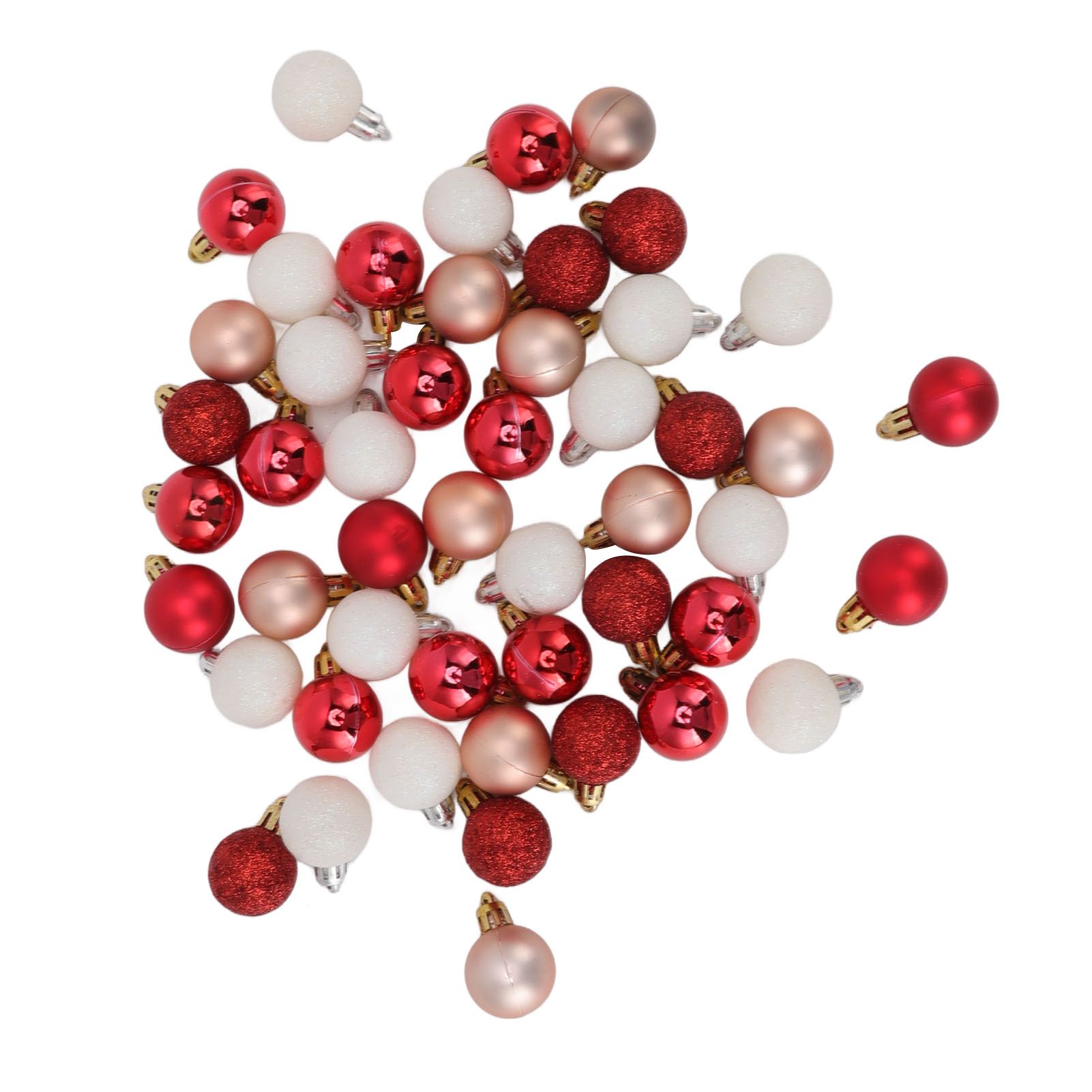 49pcs Mini Christmas Ball Ornaments Shatterproof Shiny Colorful Christmas Ball view 9