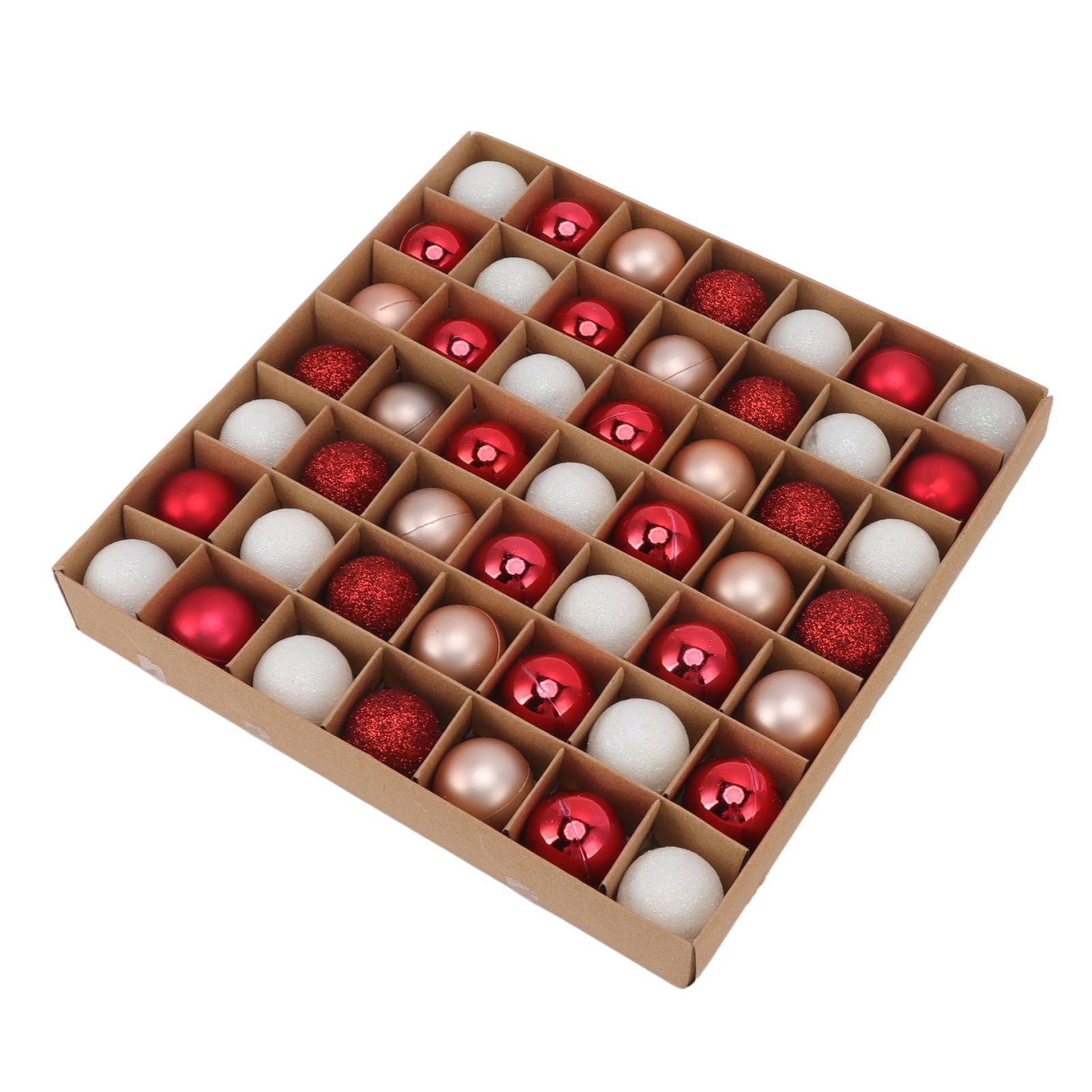 49pcs Mini Christmas Ball Ornaments Shatterproof Shiny Colorful Christmas Ball view 10