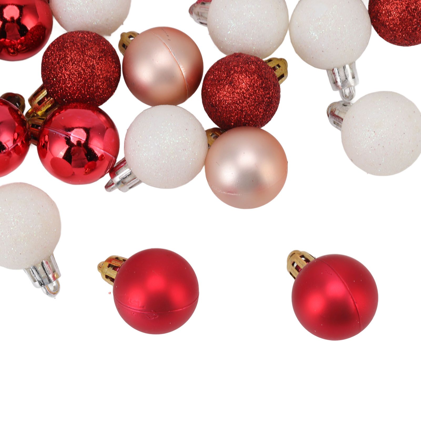 49pcs Mini Christmas Ball Ornaments Shatterproof Shiny Colorful Christmas Ball view 14